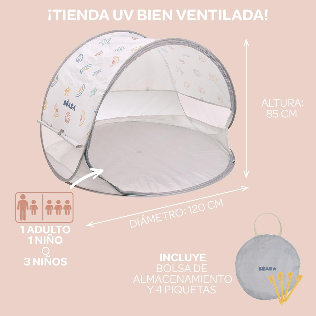Tenda Anti-V Breezy Bege-11