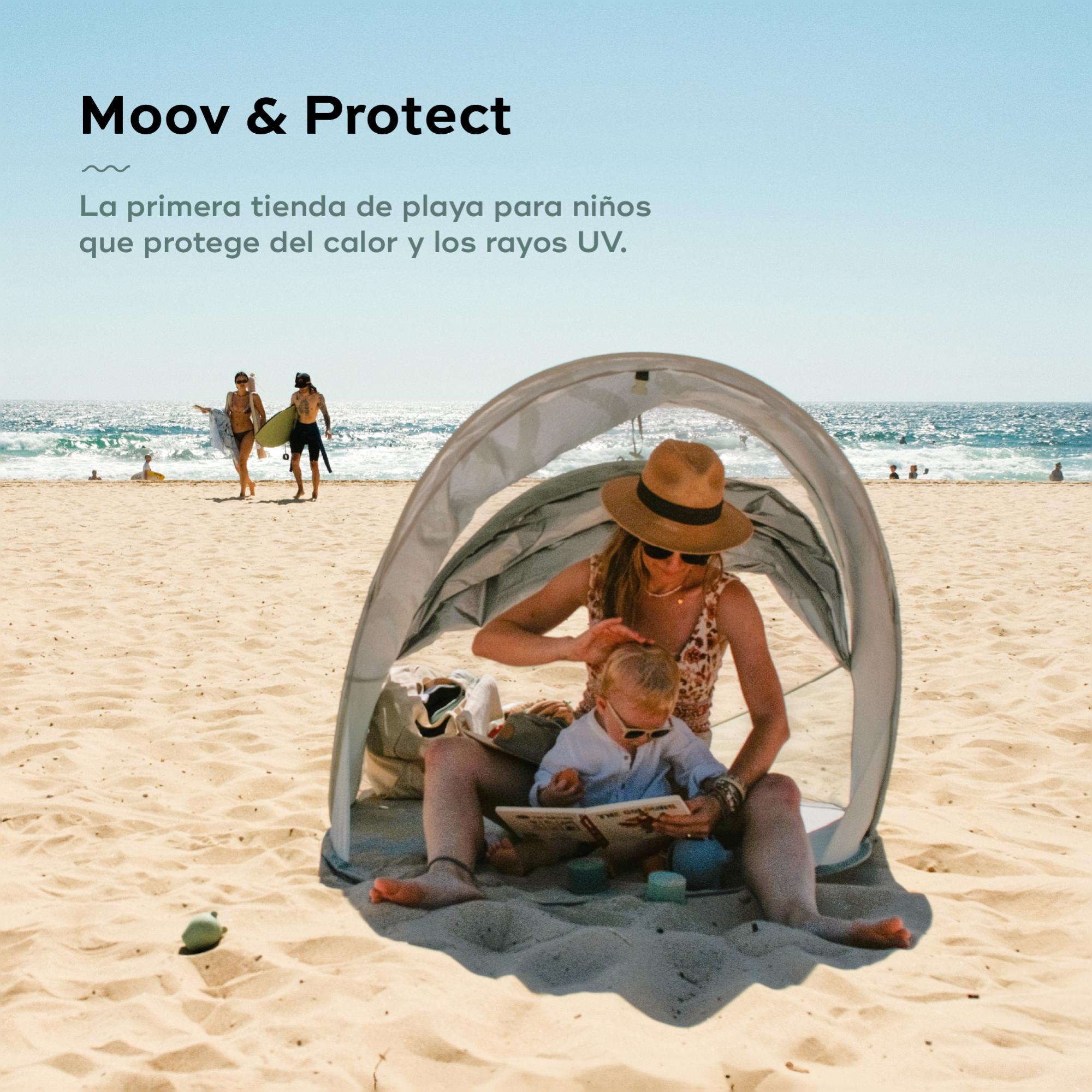Tenda Anti-UV Evolutiva Moov&Protect Verde-antiquário-4