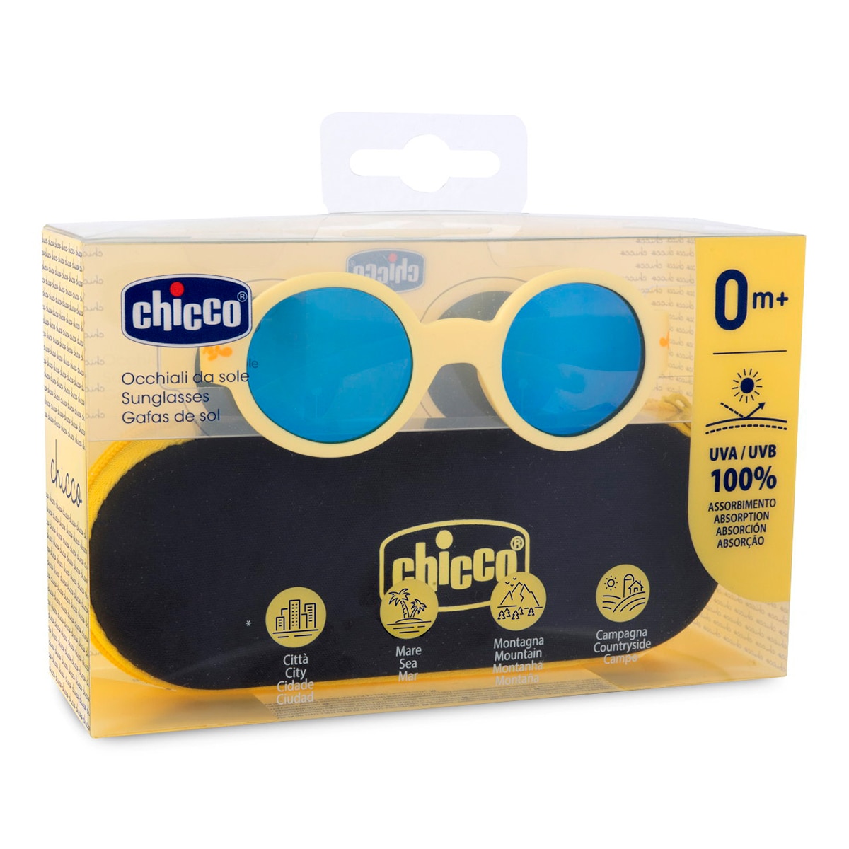 Gafas sol Chicco redondas bebés 0 Meses+ - Amarillo Suave Amarillo Suave-3