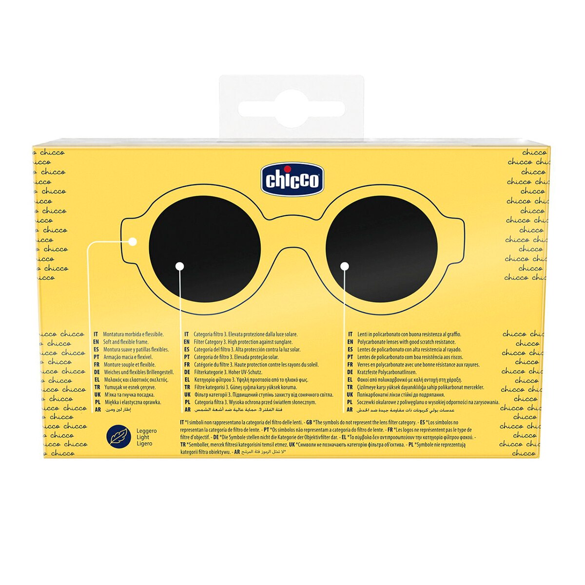 Gafas sol Chicco redondas bebés 0 Meses+ - Amarillo Suave Amarillo Suave-4