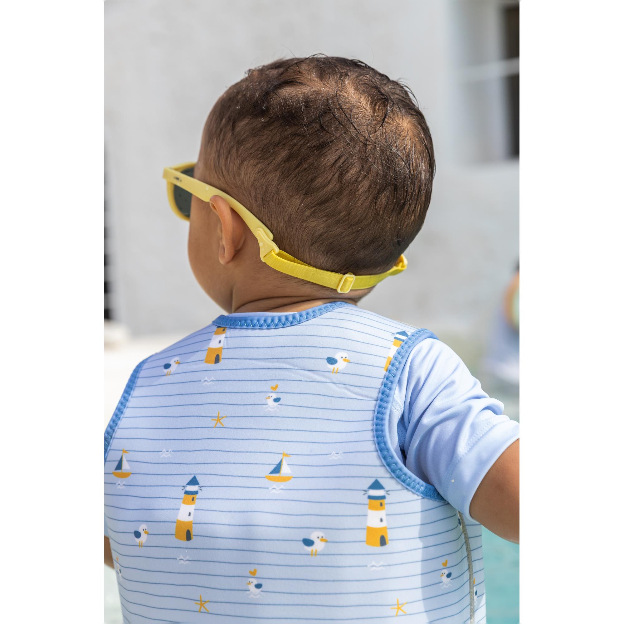 Colete Insuflável de Aprendizagem Navy Coleção Hugs Azul Céu-2