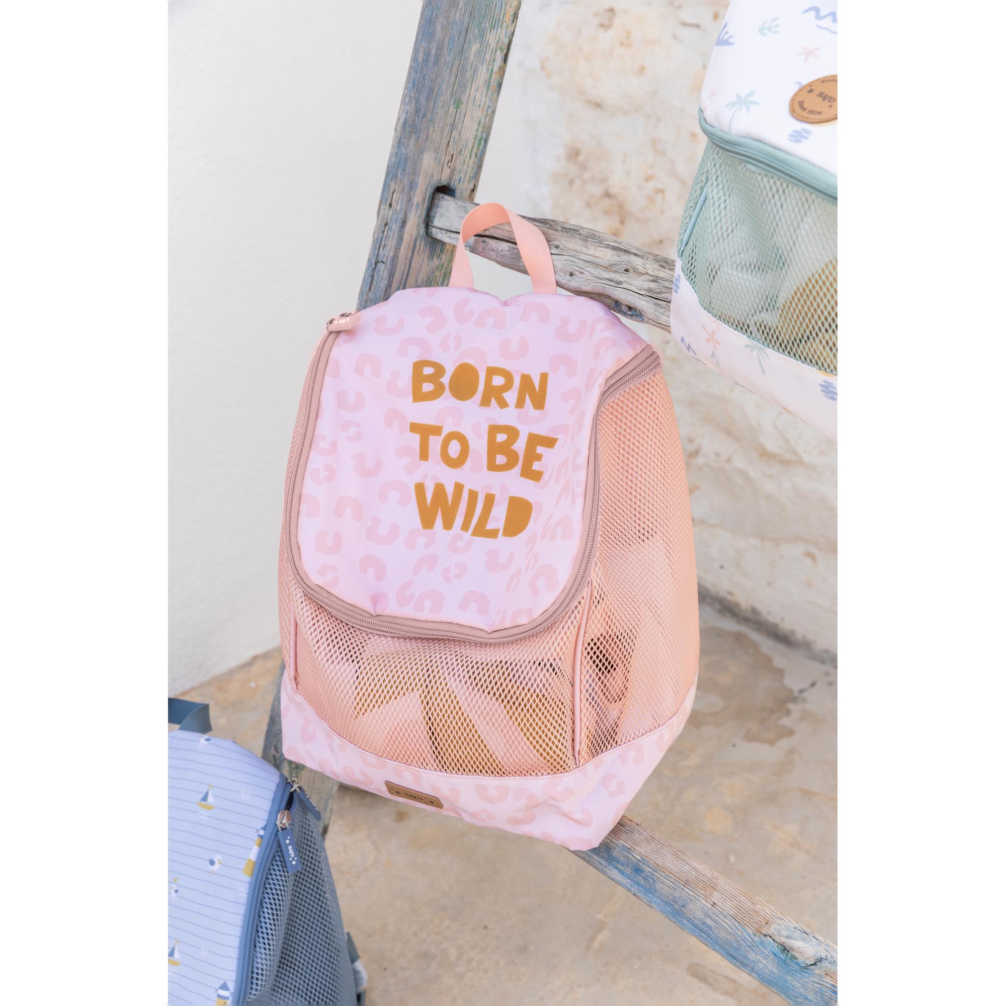 Mochila anti-arena Saro para playa colección Wild - Rosa claro Rosa claro-2
