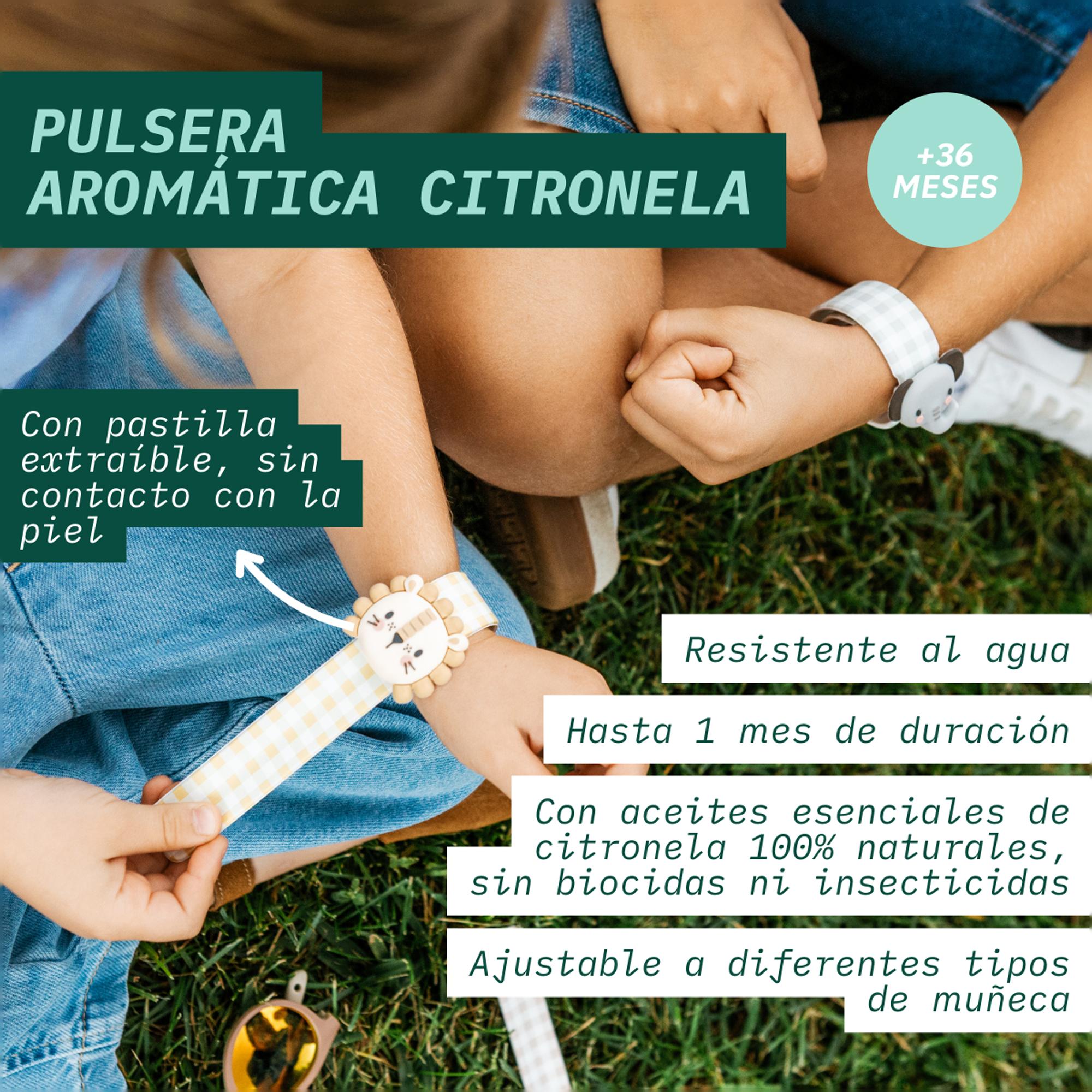 Pulsera de citronela Suavinex con 2 recambios - Beige Beige-4