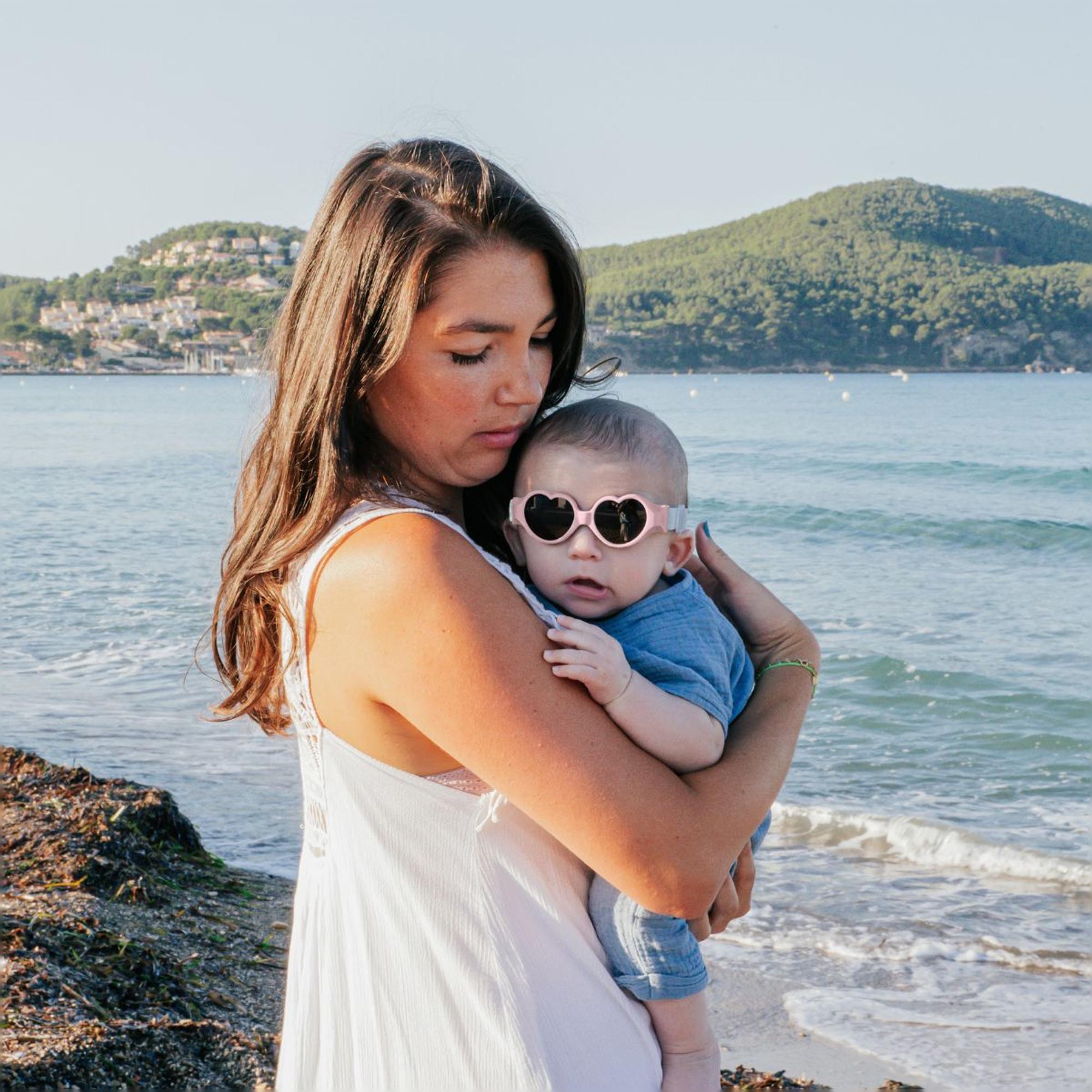 Gafas de sol para bebé Beaba con cinta 0-9 meses - Rosa claro Rosa claro-3