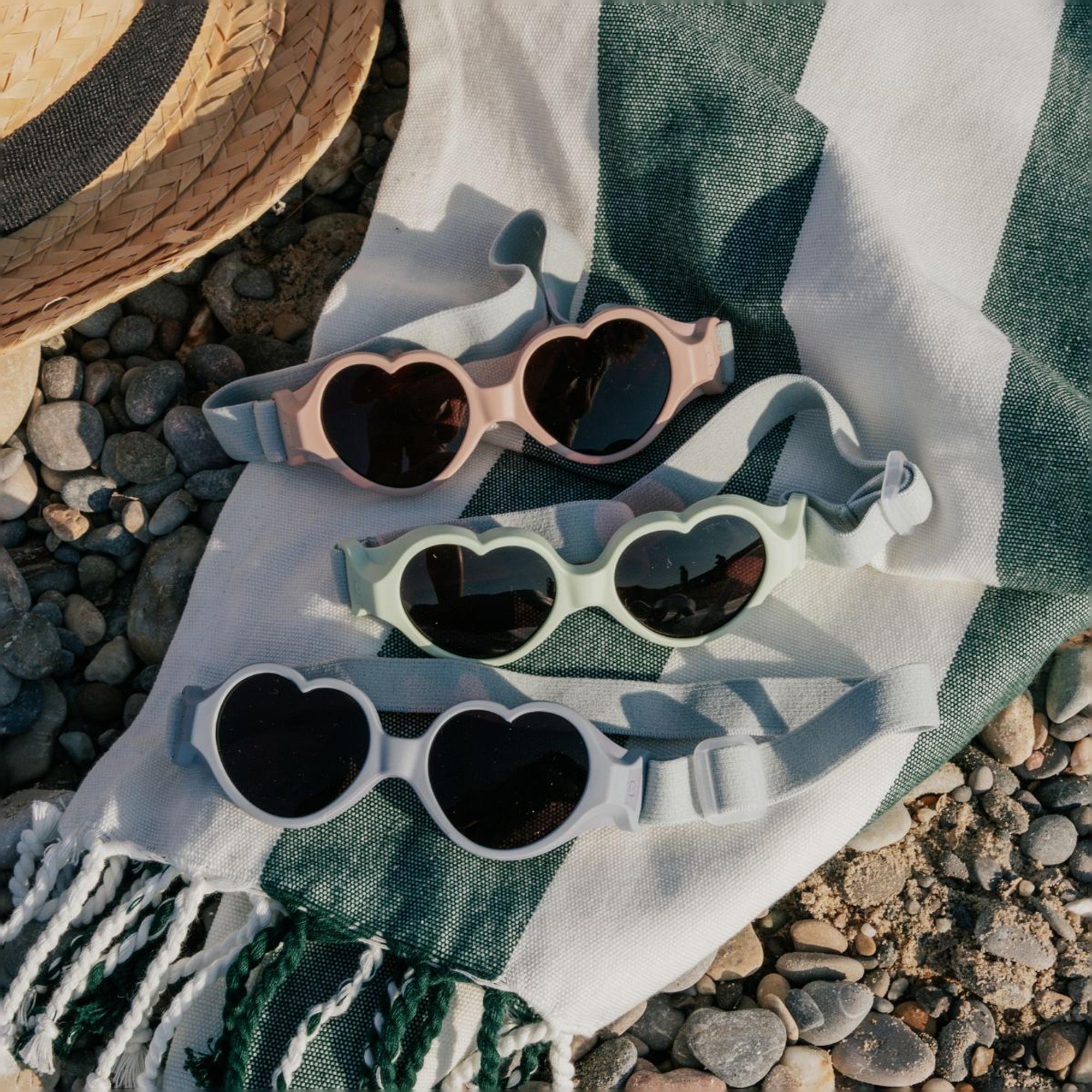 Gafas de sol para bebé Beaba con cinta 0-9 meses - Rosa claro Rosa claro-4