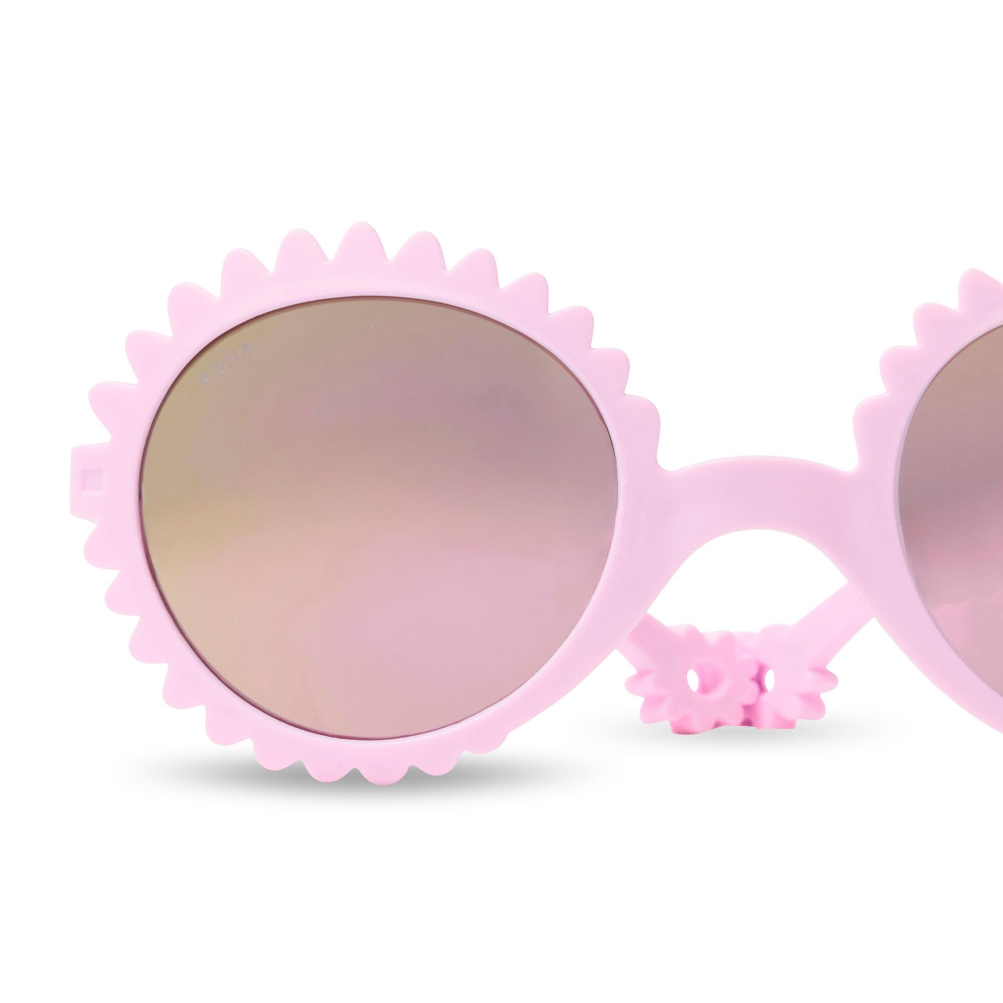 Gafas de Sol KI ET LA flor 2-4 años - Rosa pálido Rosa pálido-3