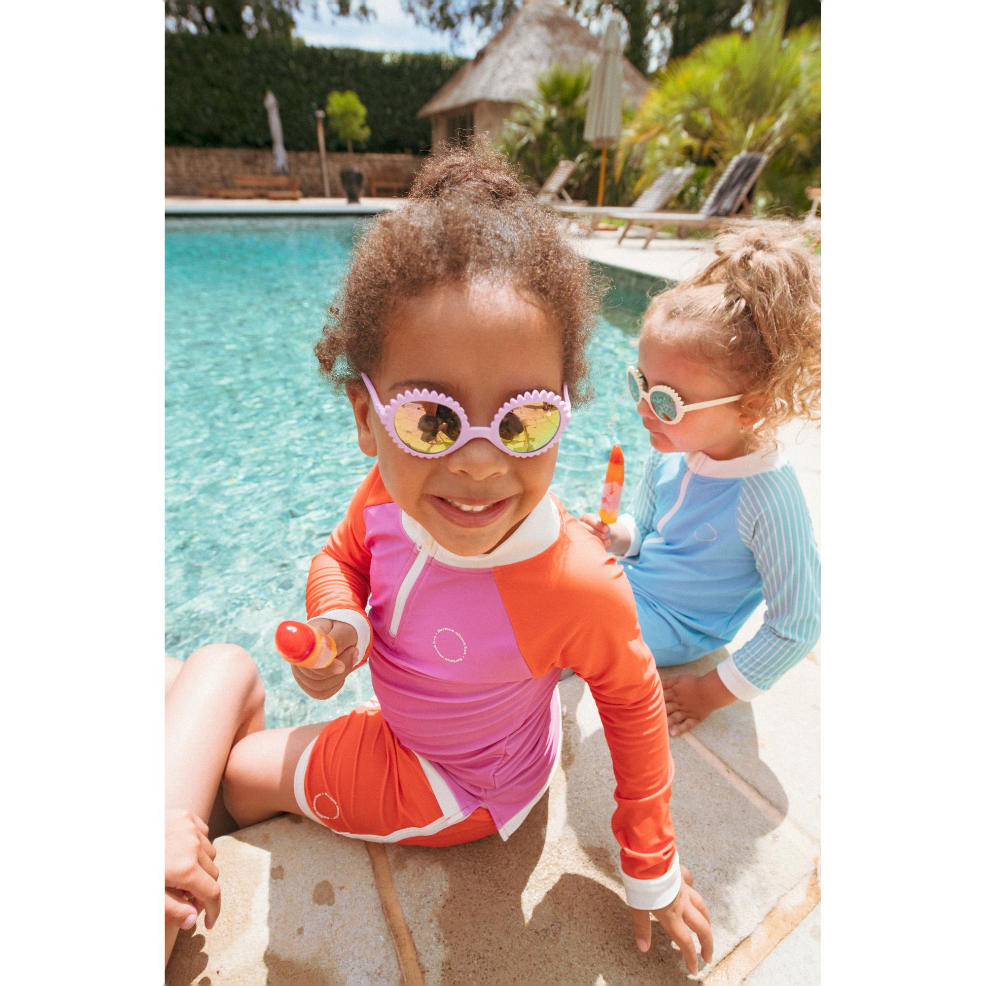 Gafas de Sol KI ET LA flor 2-4 años - Rosa pálido Rosa pálido-13