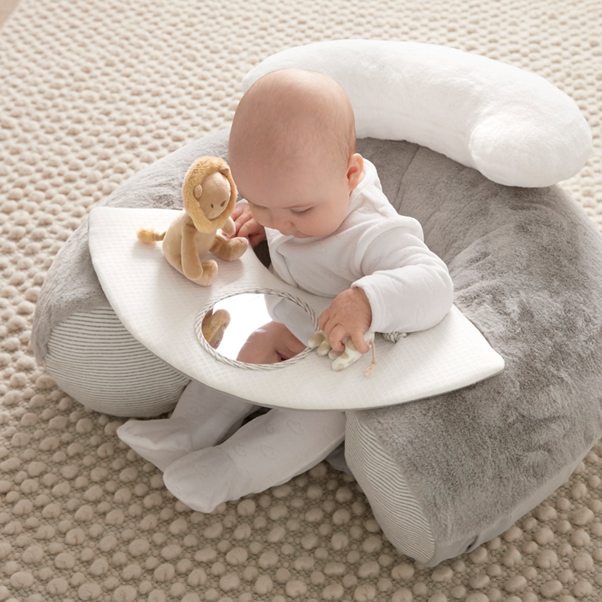 Asiento antivuelco actividades Mamas&Papas sit&play Gris claro-6