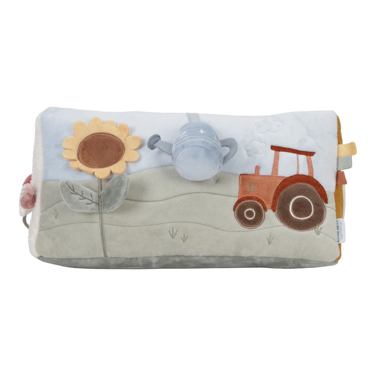 Cojín de actividades Little Dutch triangular colección Little Farm Gris claro-4