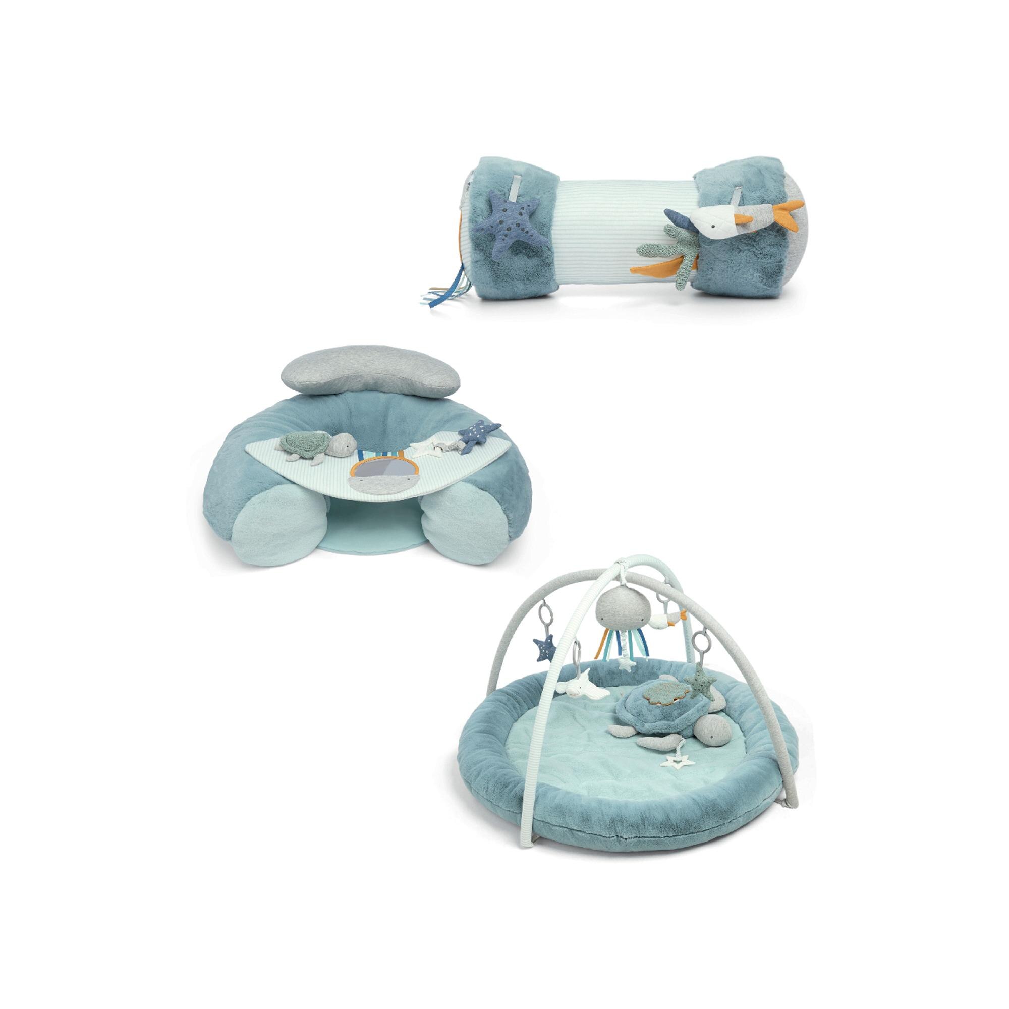 Cojín posicionador Mamas&Papas para ayuda al gateo Azul-6