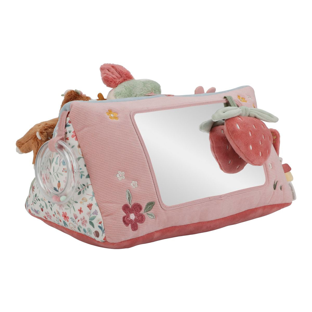 Almofada posicionadora de atividades Little Dutch triangular Rosa-claro-2