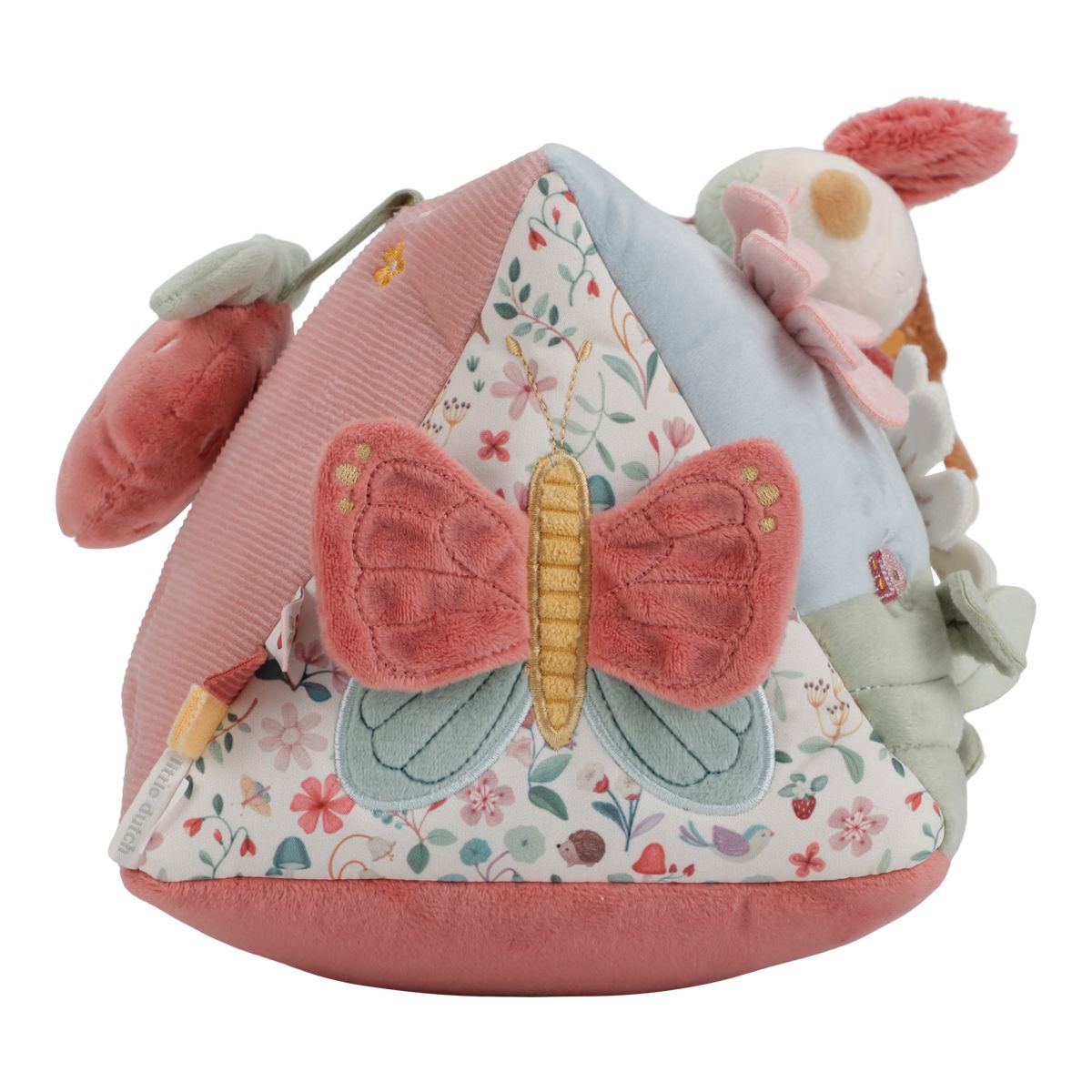 Almofada posicionadora de atividades Little Dutch triangular Rosa-claro-5