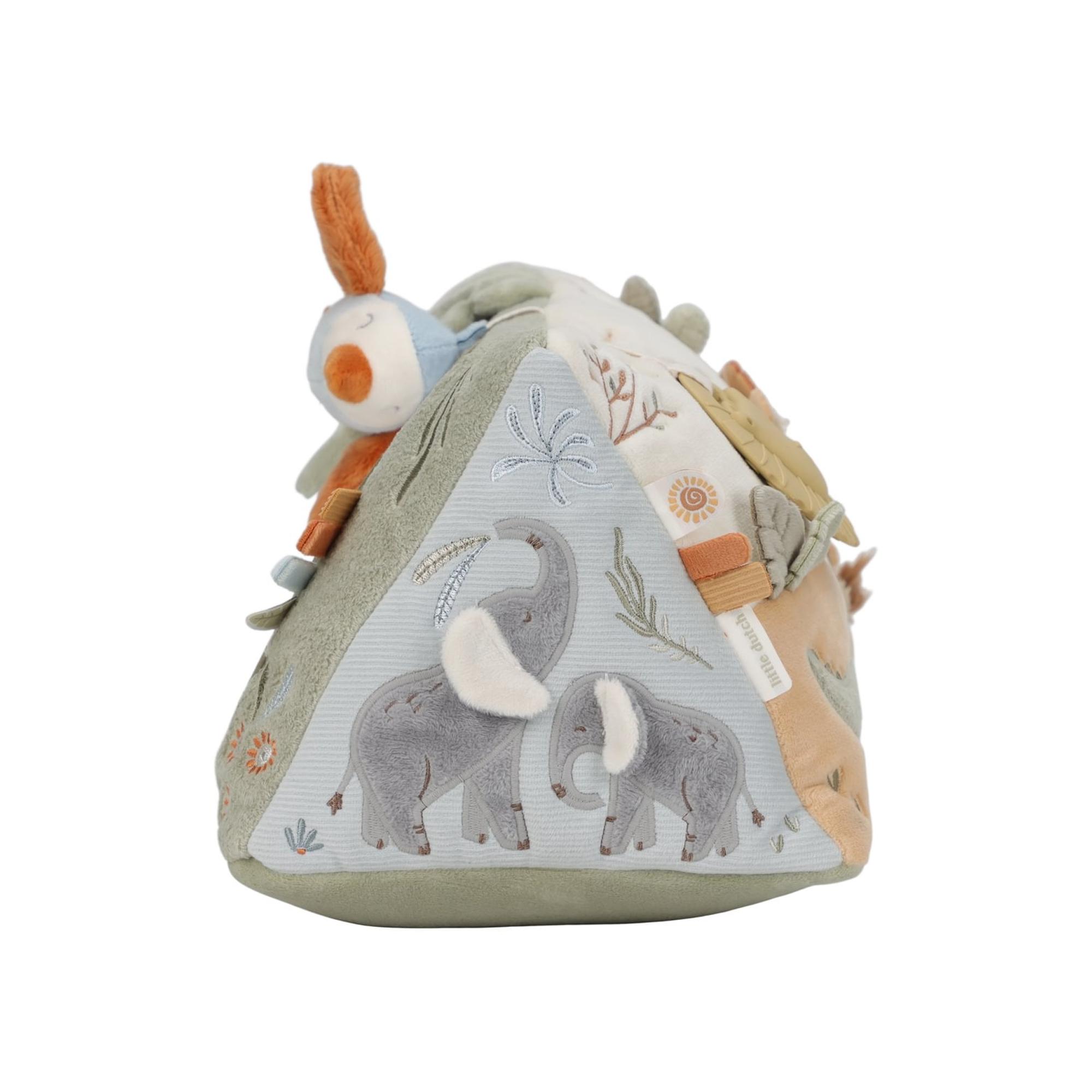 Cojín posicionador activ. Little Dutch triangular colecc. Safari Friends Multicolor-4