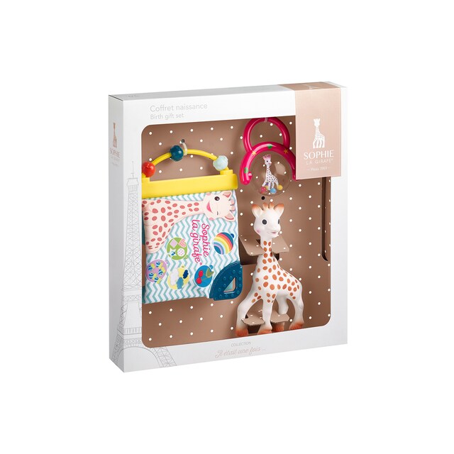 Pack de Regalo Sophie La Girafe Mordedor Sophie La Girafe + Libro + Sonajero beige