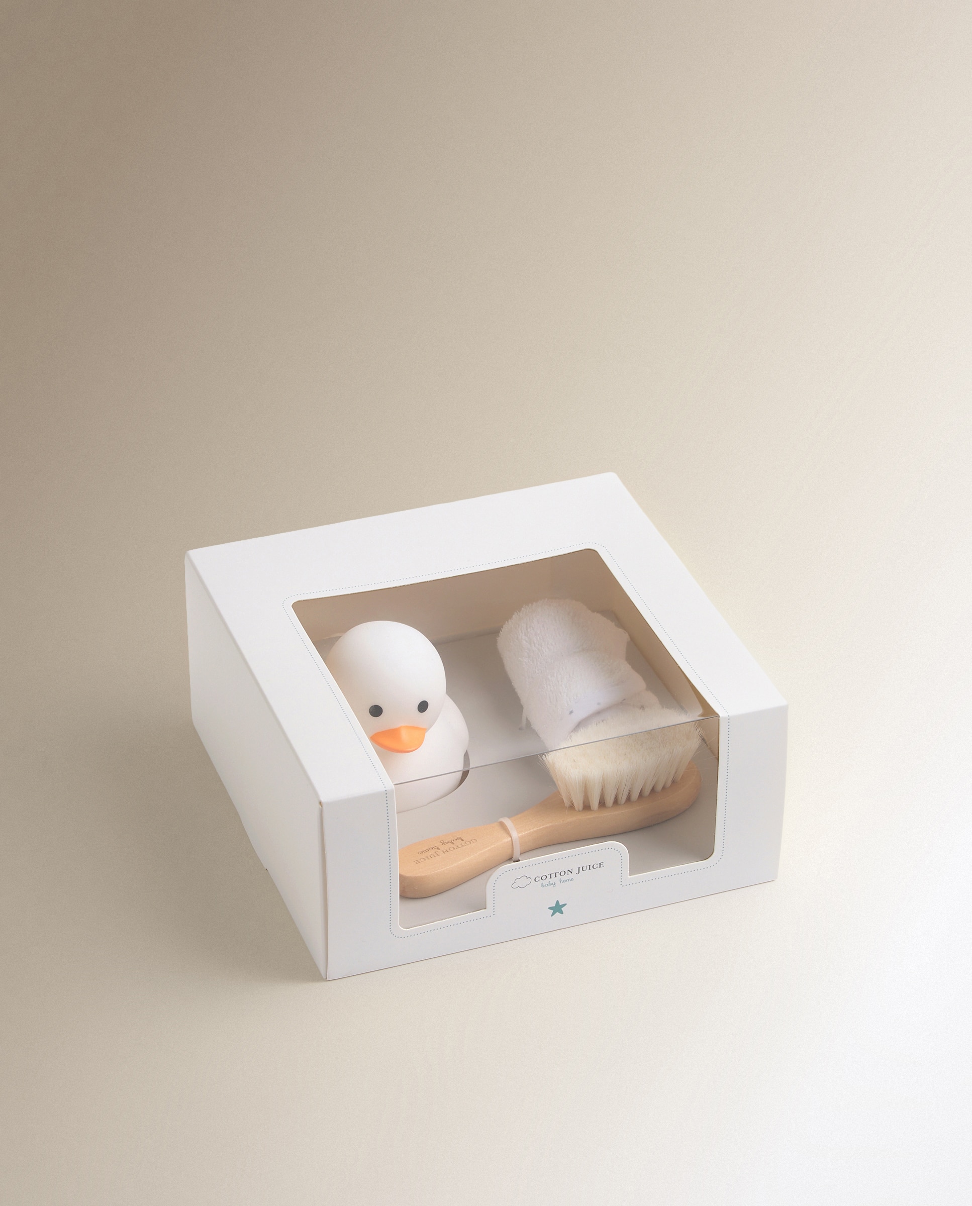 Pack regalo mini baño Cotton Juice Baby Home Blanco Blanco-3