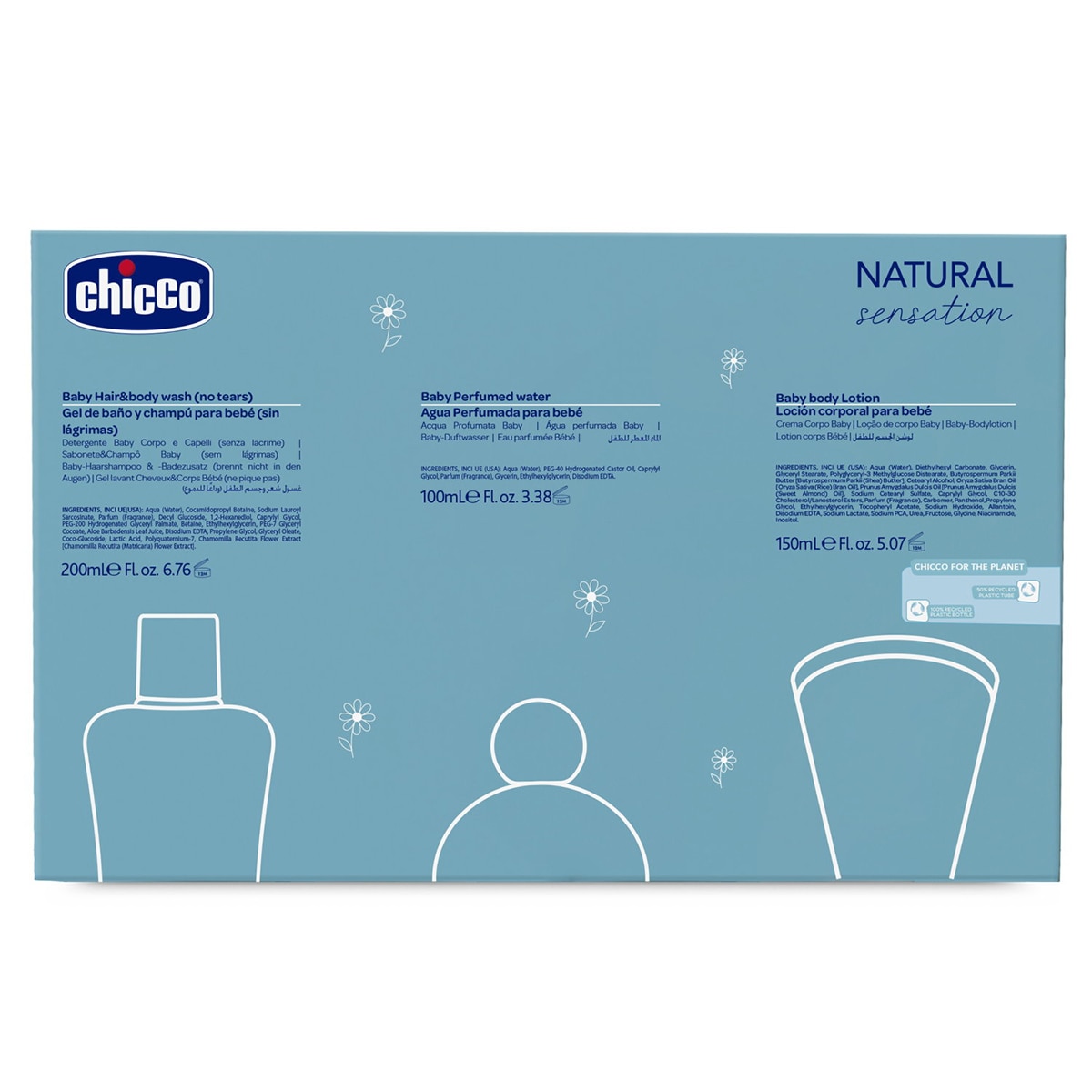 Set regalo Natural Sensation Chicco completo - Azul claro Azul claro-2