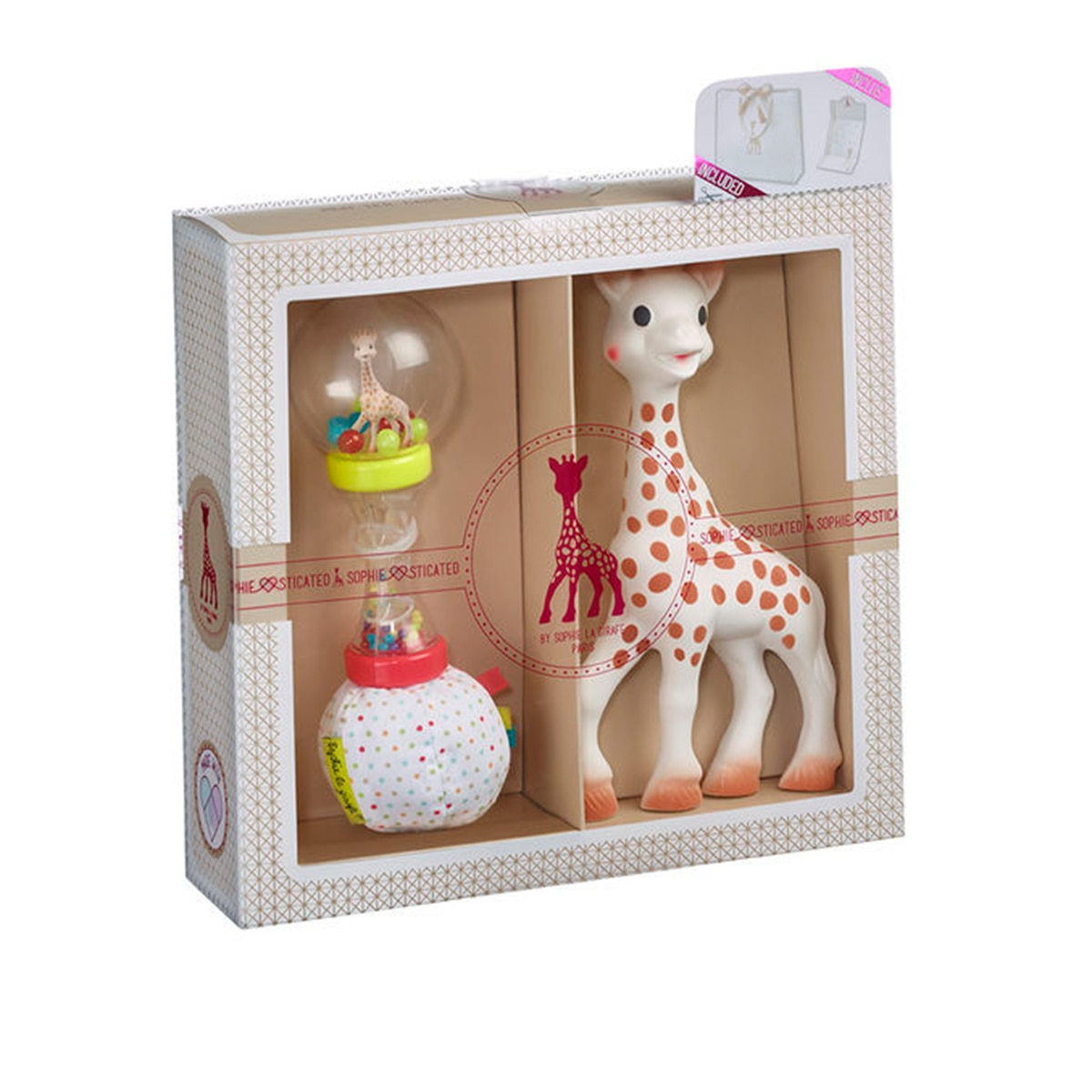Mi primer Sophie la Girafe set Sophie + Sonajero Maracas - Crema Crema-2
