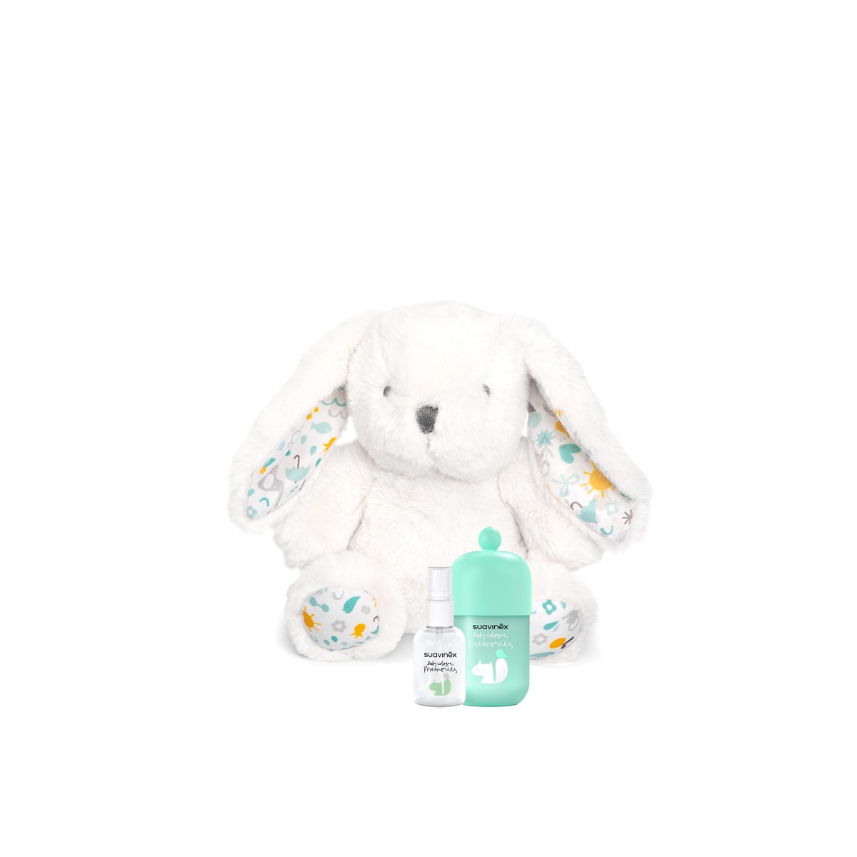 Pack de Oferta Água-de-Colónia Baby Cologne Memories com Peluche Branco-1