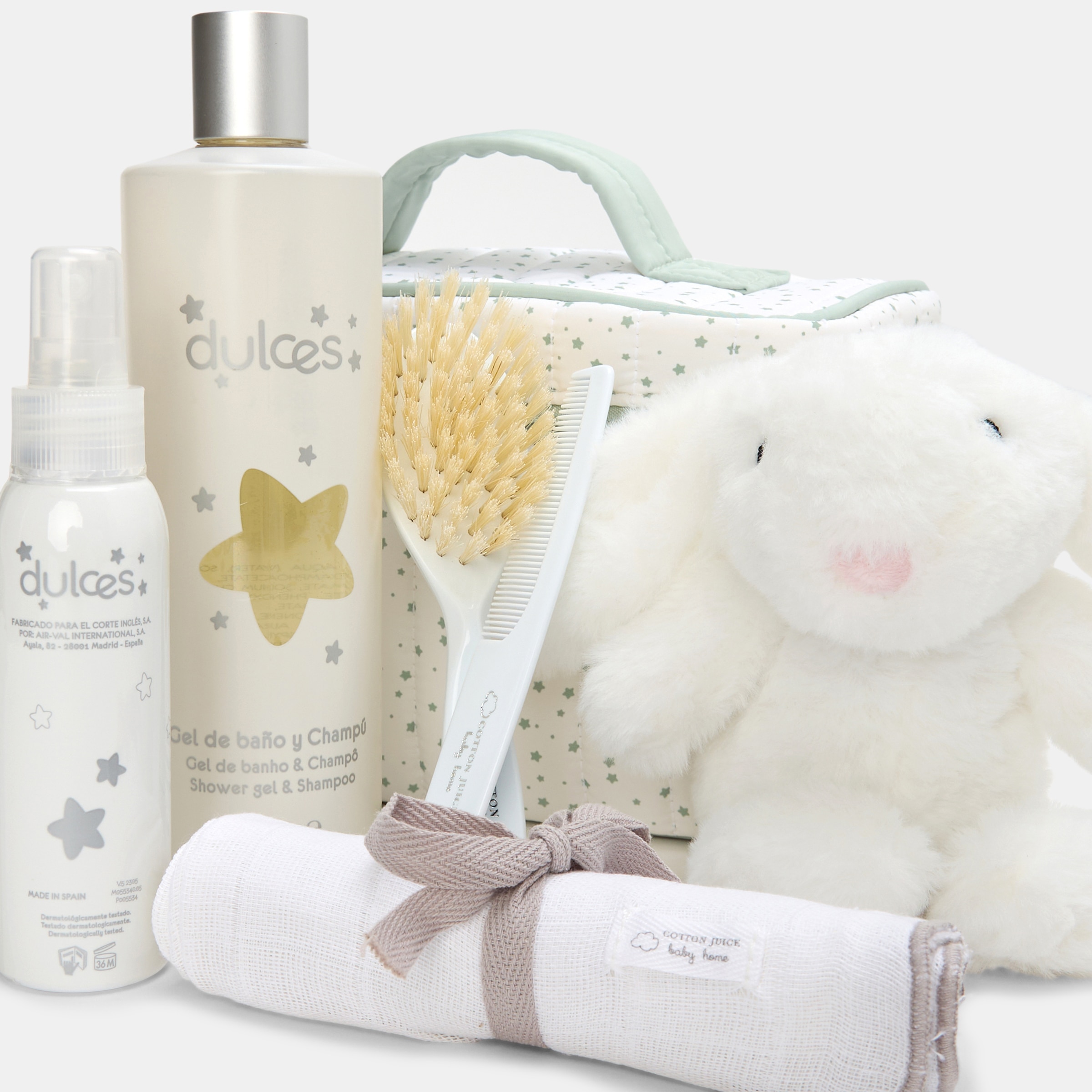 Pack Regalo Bienvenido Bebé Cotton Juice Baby Home Blanco Blanco-2