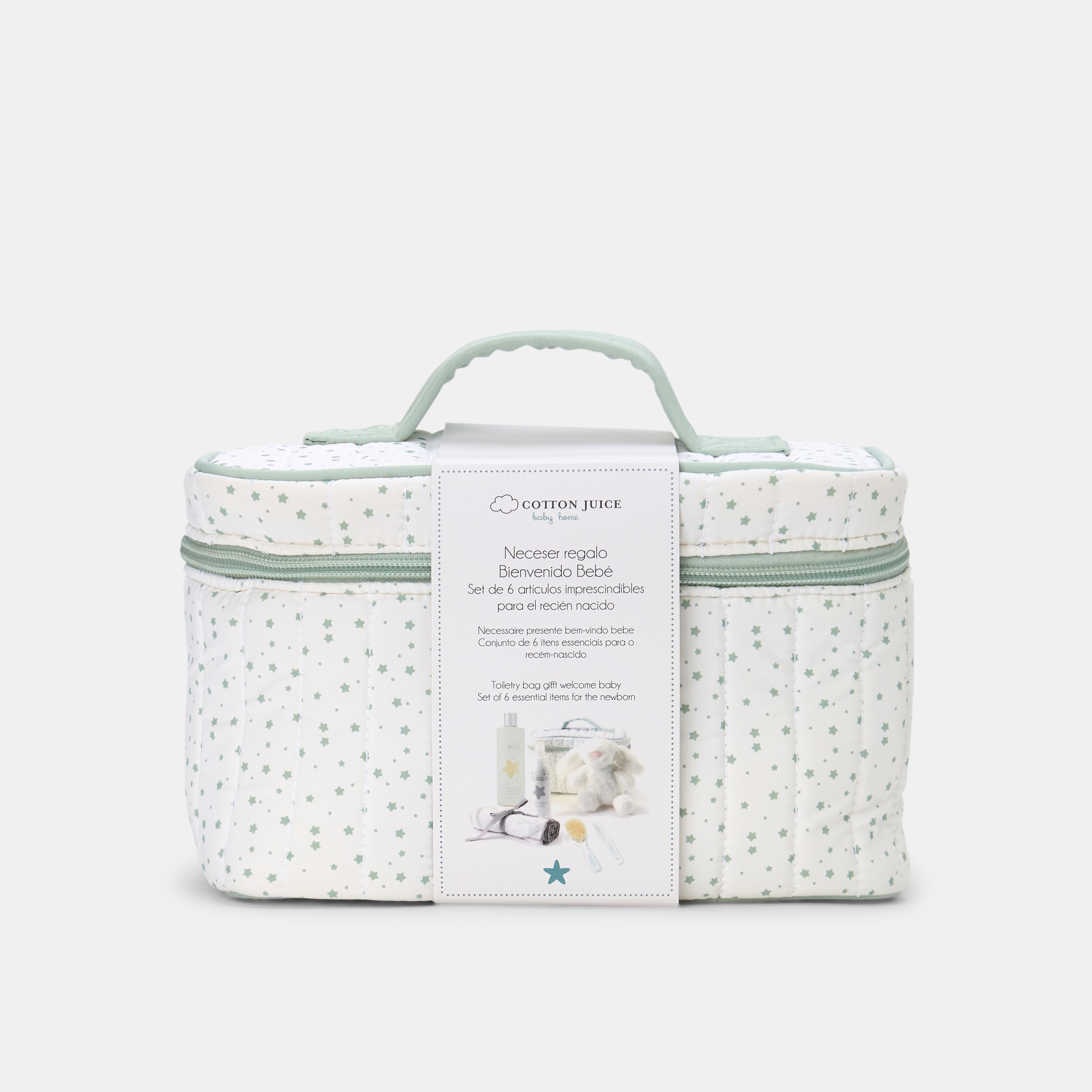 Pack Regalo Bienvenido Bebé Cotton Juice Baby Home Blanco Blanco-3