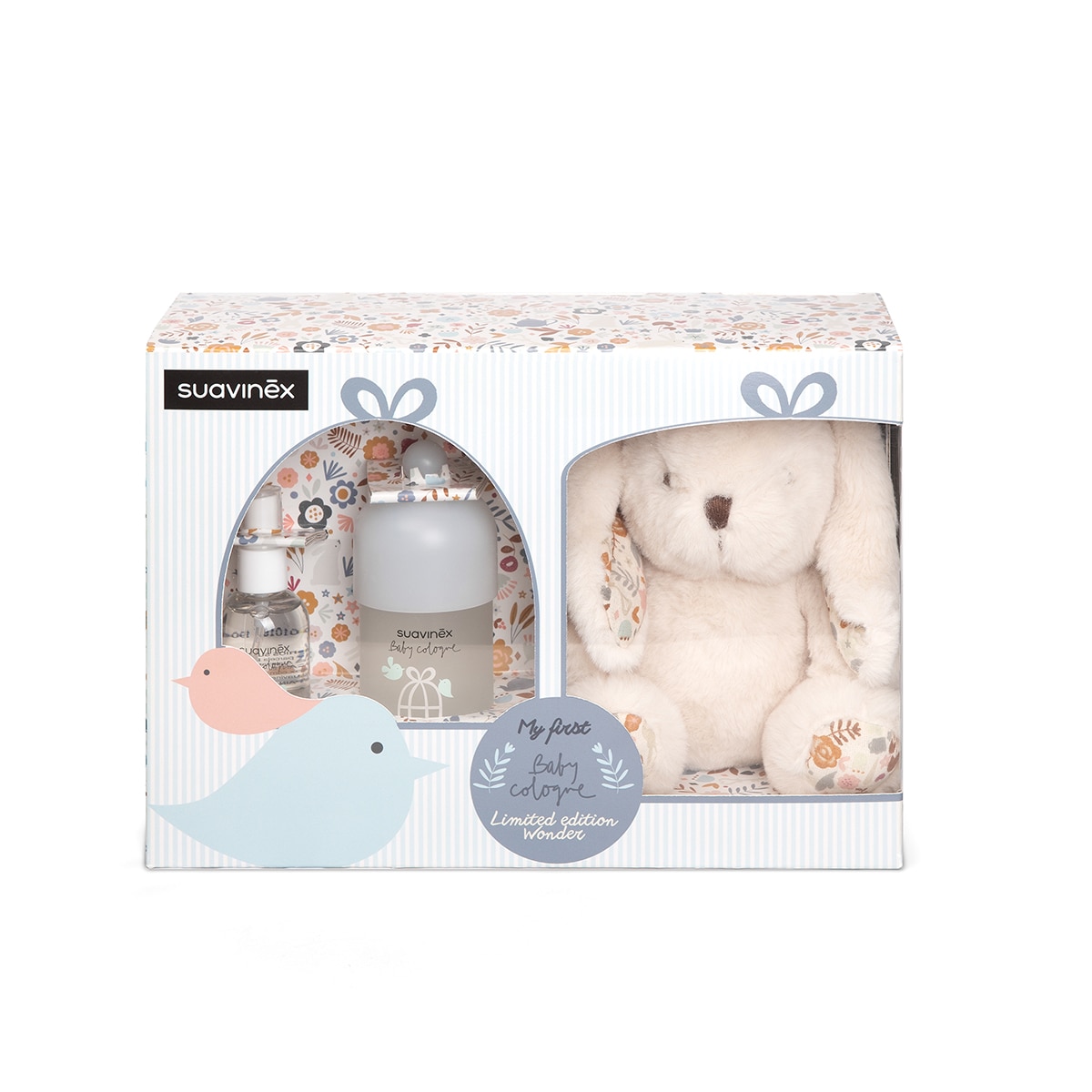 Pack de Perfumaria com Peluche e Colónia Baby - 100 ml + 50 ml Branco-1