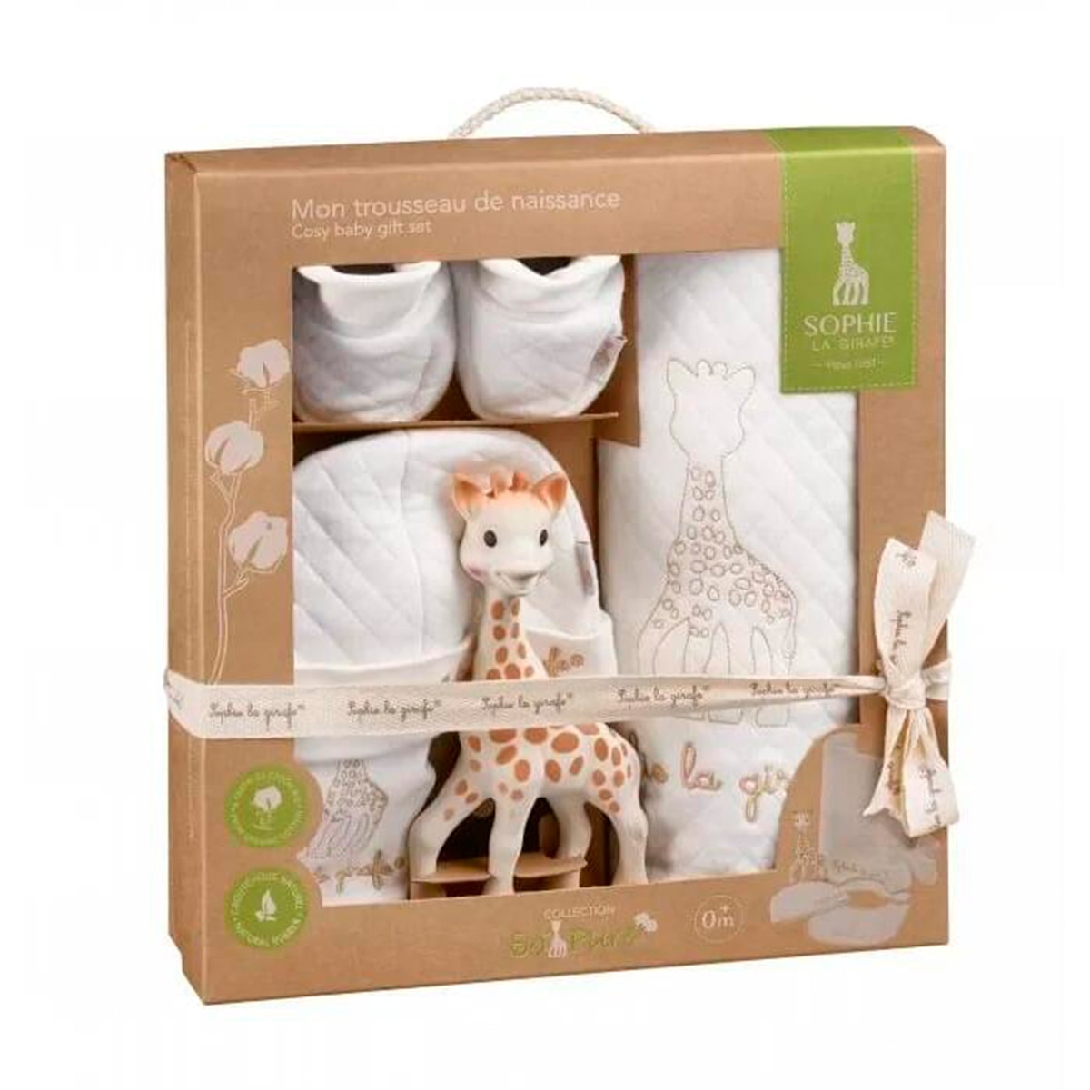 Pack de Oferta de Nascimento Mordedor+ Têxtil New Born Natural-2
