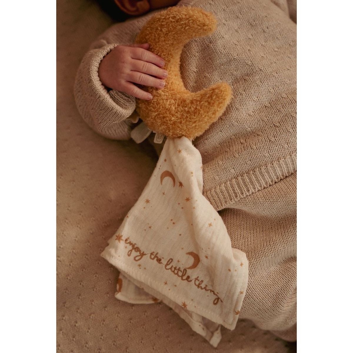 Caixa presente Little Dutch peluche, mordedor e doudou Newborn Naturals Bege Serra-2