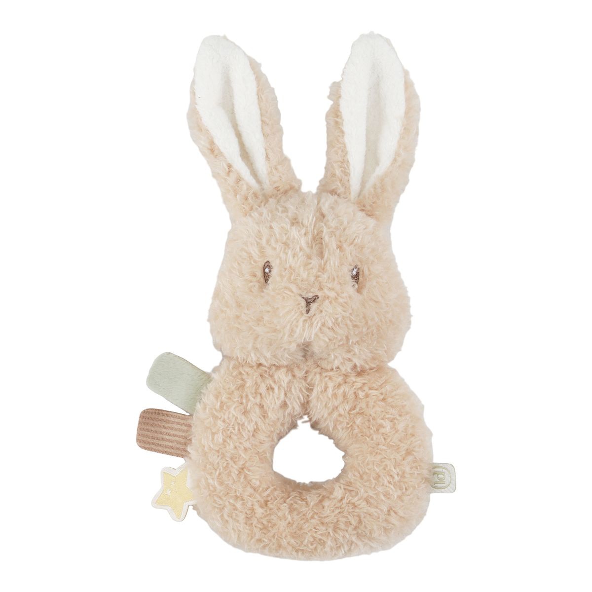 Caixa presente Little Dutch peluche, mordedor e doudou Newborn Naturals Bege Serra-4