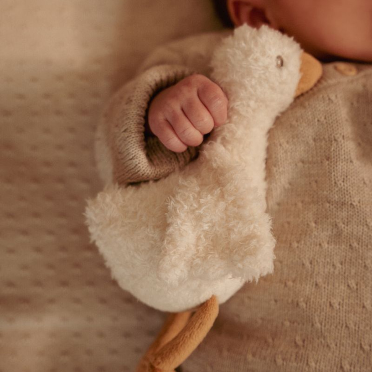 Caixa presente Little Dutch peluche, mordedor e doudou Newborn Naturals Bege Serra-7