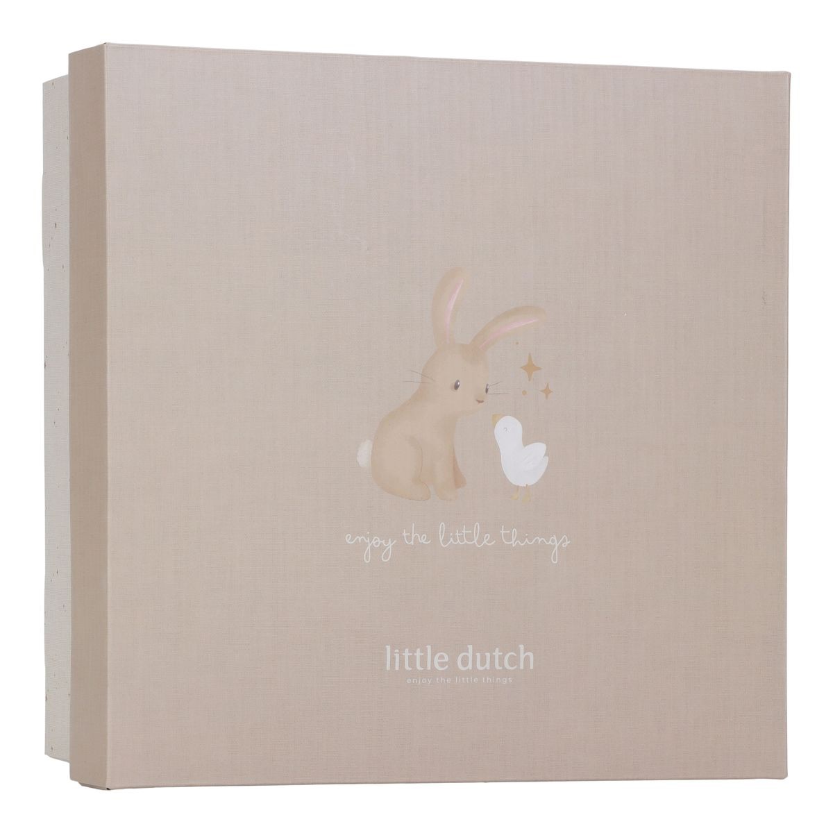 Caixa presente Little Dutch peluche, mordedor e doudou Newborn Naturals Bege Serra-8