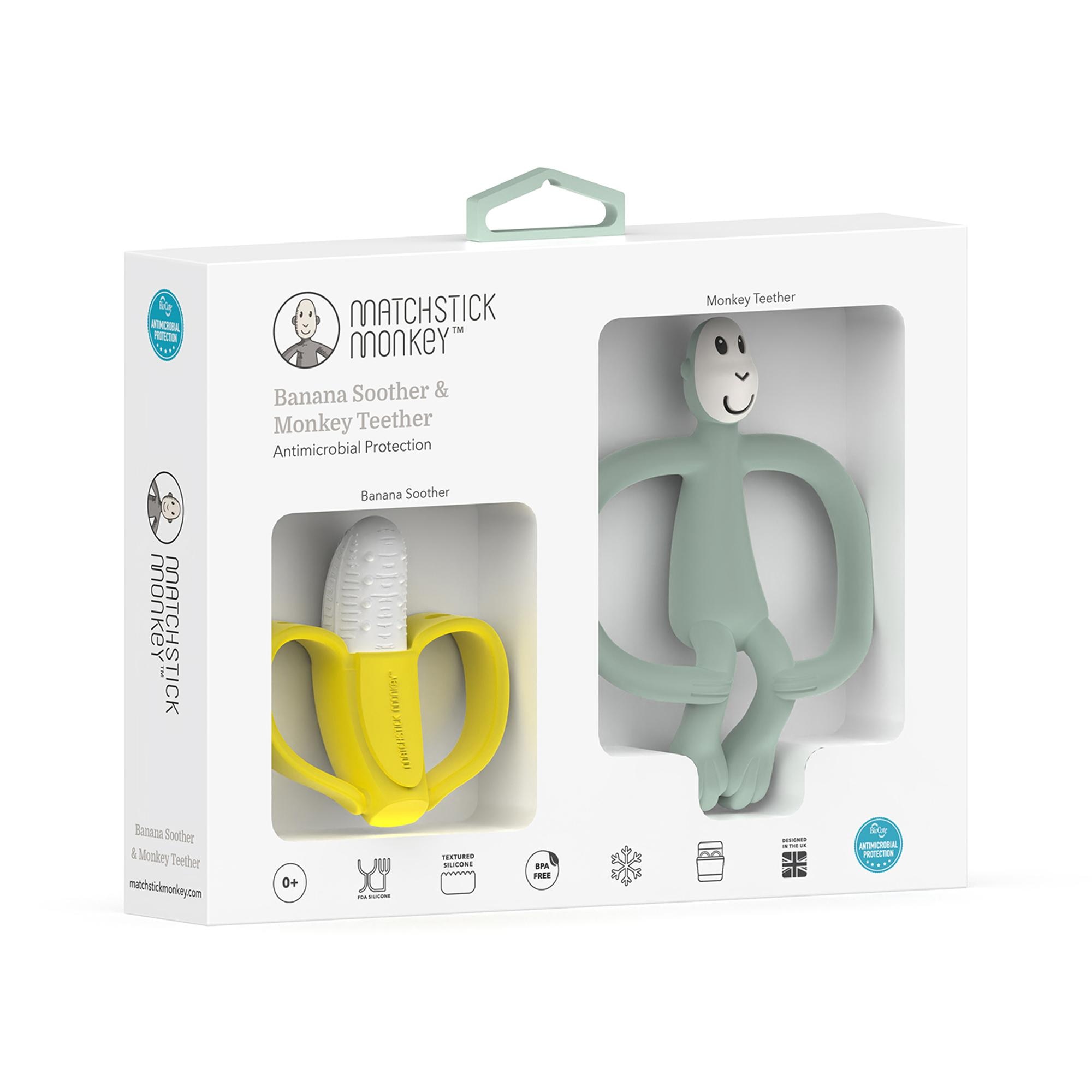 Pack de Oferta de Mordedores de Silicone, Perfeito para a Dentição do Bebé Verde Mint-2