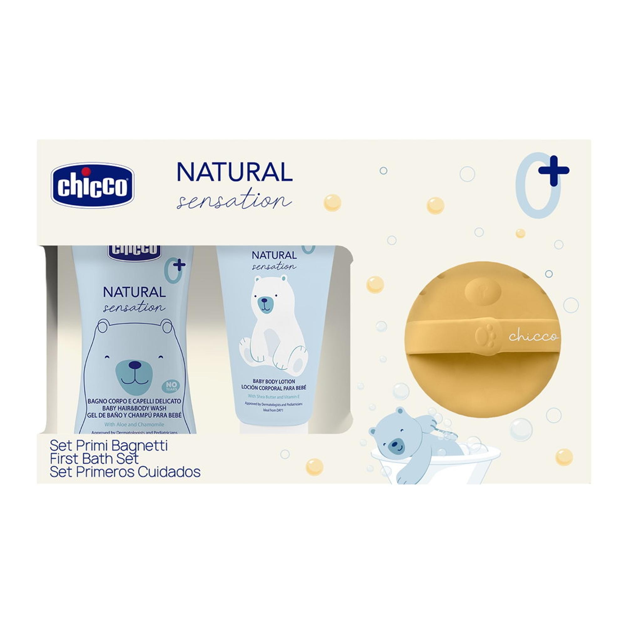 Set regalo cosmética chicco mis 1os. baños Natural Sensation - Azul claro Azul claro-1