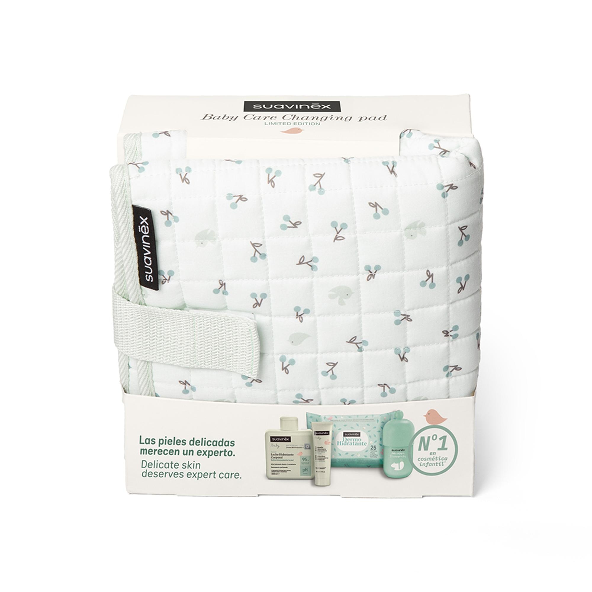 Conjunto Trocador Suavinex com cosmética da coleção Birdies Verde-antiquário-2