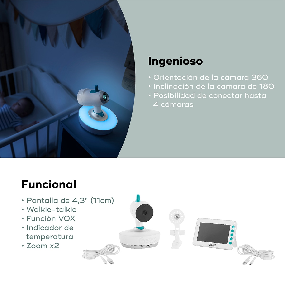 Intercomunicador de Vídeo Motorizado Yoo-Moov Branco-6