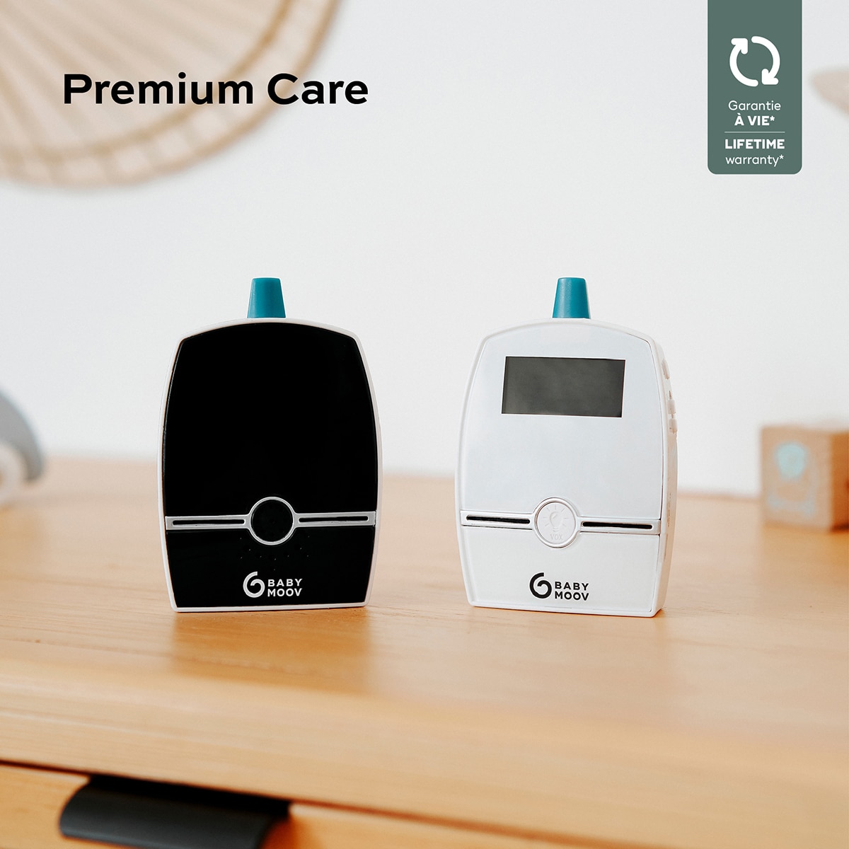 Babymoov Vigilabebés de audio Premium Care - alcance 1.400 metros - Blanco / Negro Blanco / Negro-2