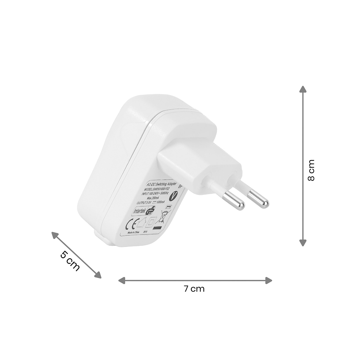 Tomada USB Universal para Intercomunicador de Áudio e Vídeo Branco-3