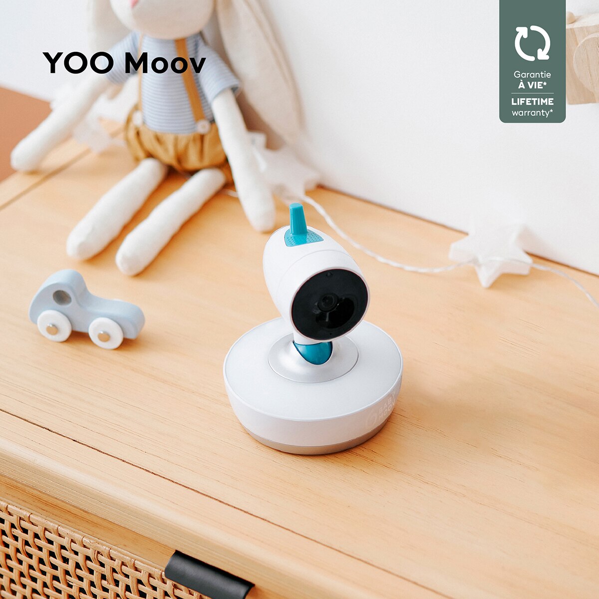 Babymoov Cámara motorizada adicional para Vigilabebés de vídeo Yoo- Moov Blanco Blanco-2