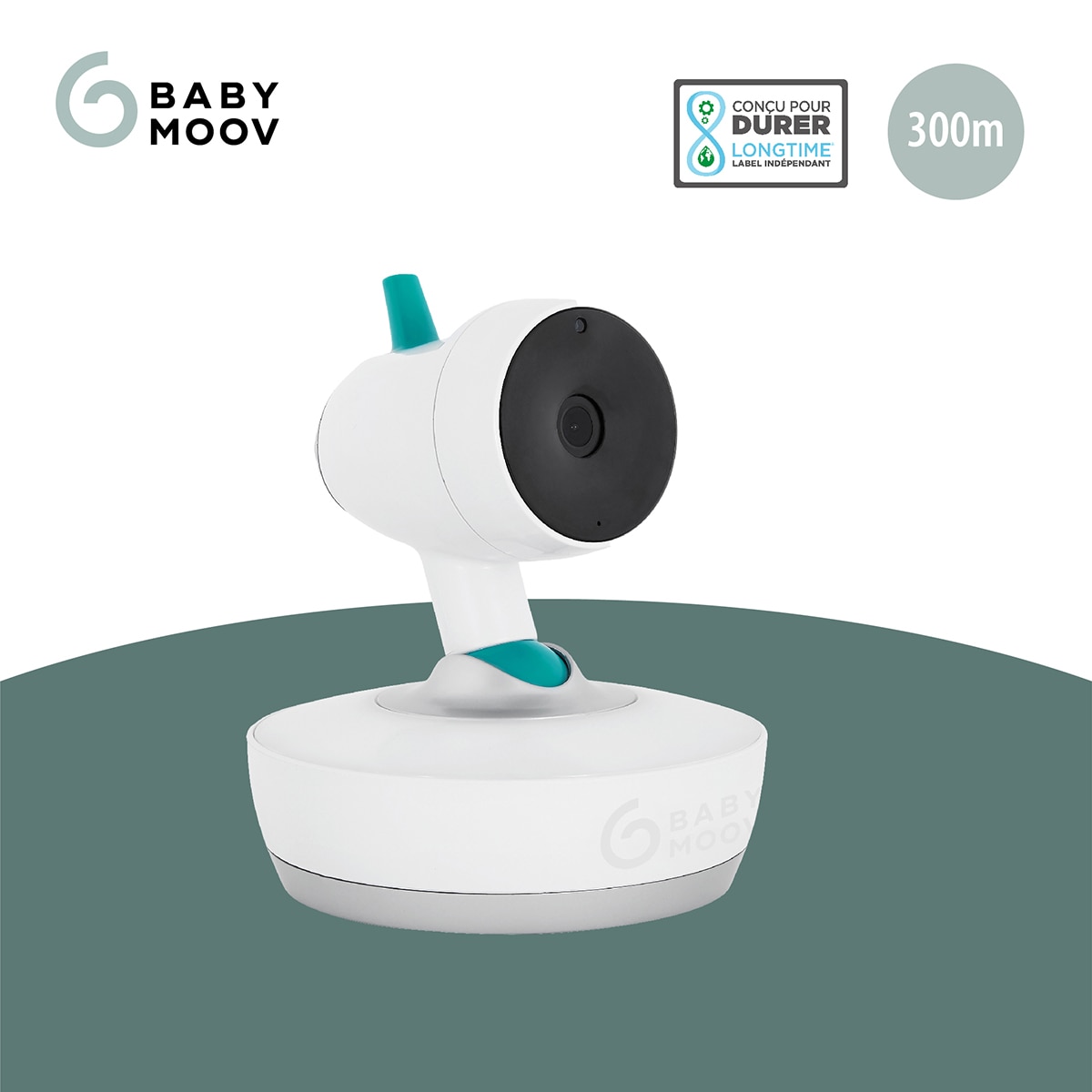 Babymoov Cámara motorizada adicional para Vigilabebés de vídeo Yoo- Moov Blanco Blanco-3