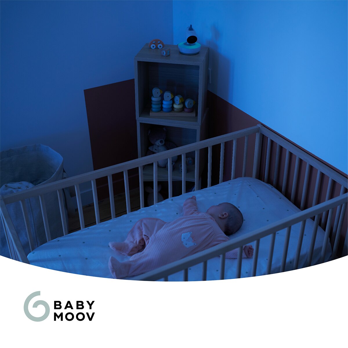 Babymoov Cámara motorizada adicional para Vigilabebés de vídeo Yoo- Moov Blanco Blanco-8
