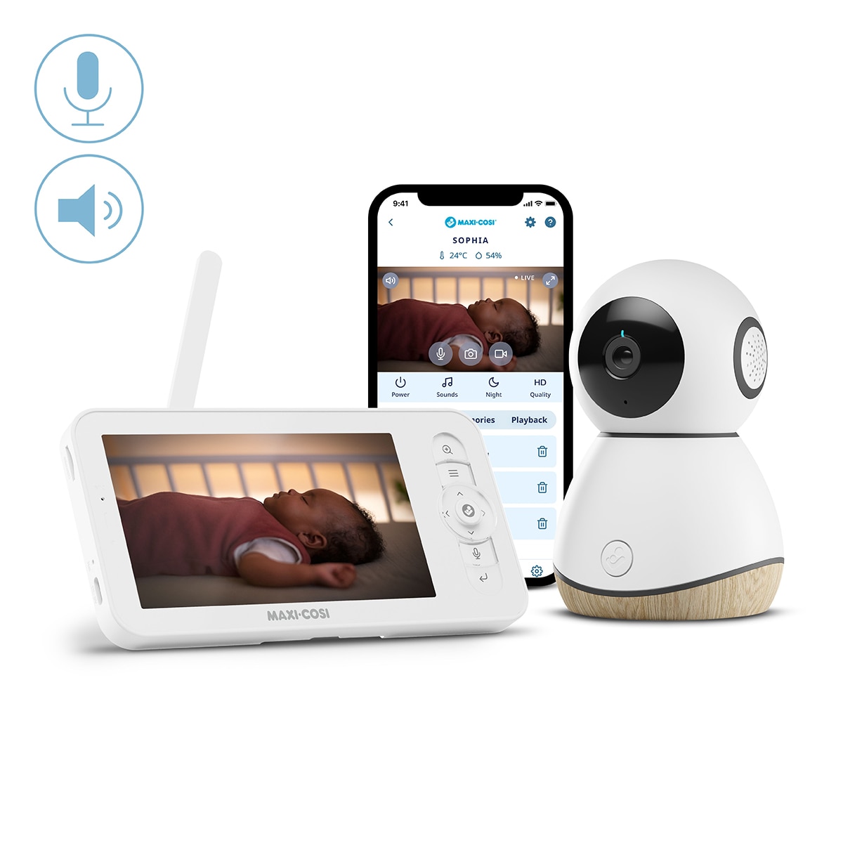 Vigilabebés Maxi-Cosi See Pro Baby Monitor Blanco Blanco-2