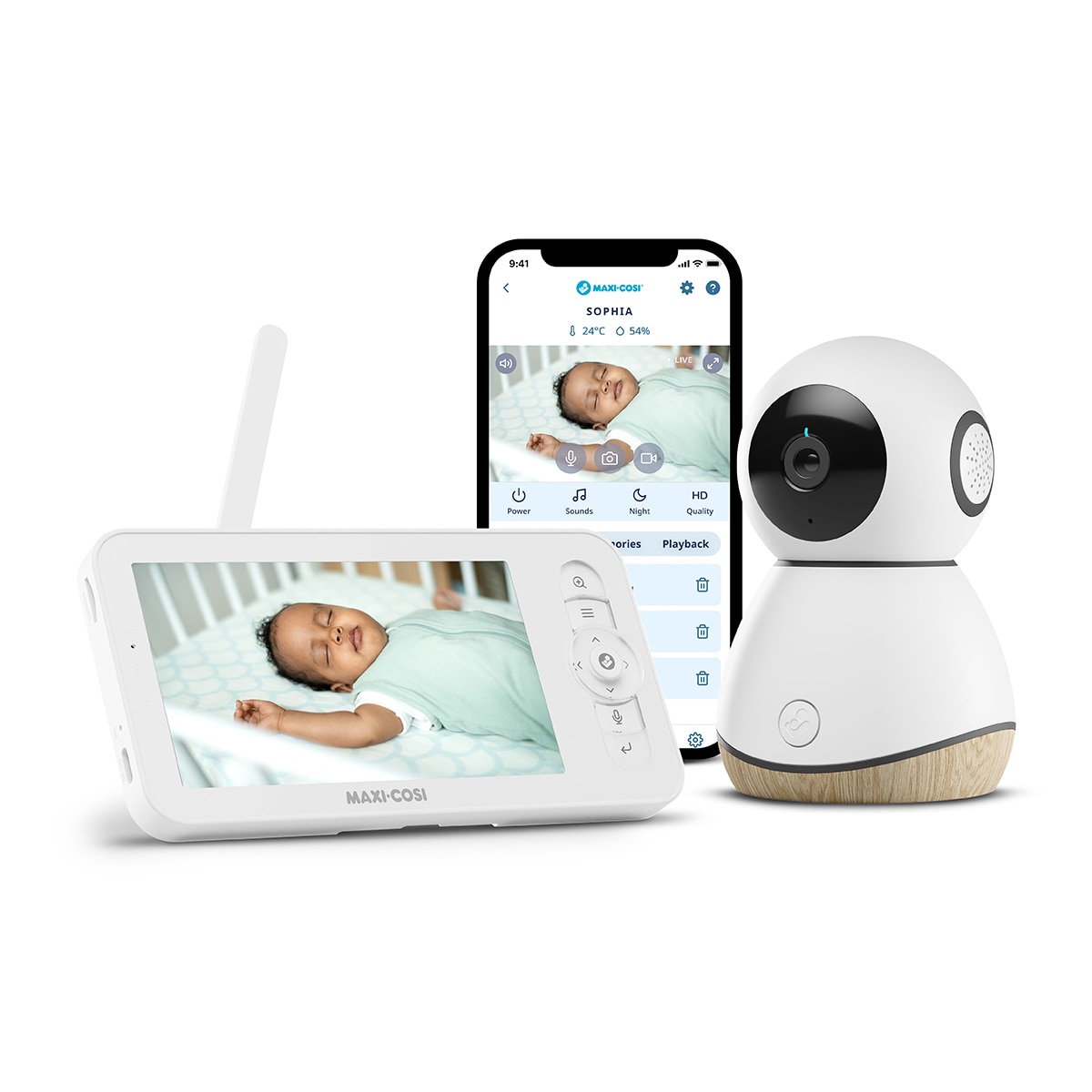 Vigilabebés Maxi-Cosi See Pro Baby Monitor Blanco Blanco-3