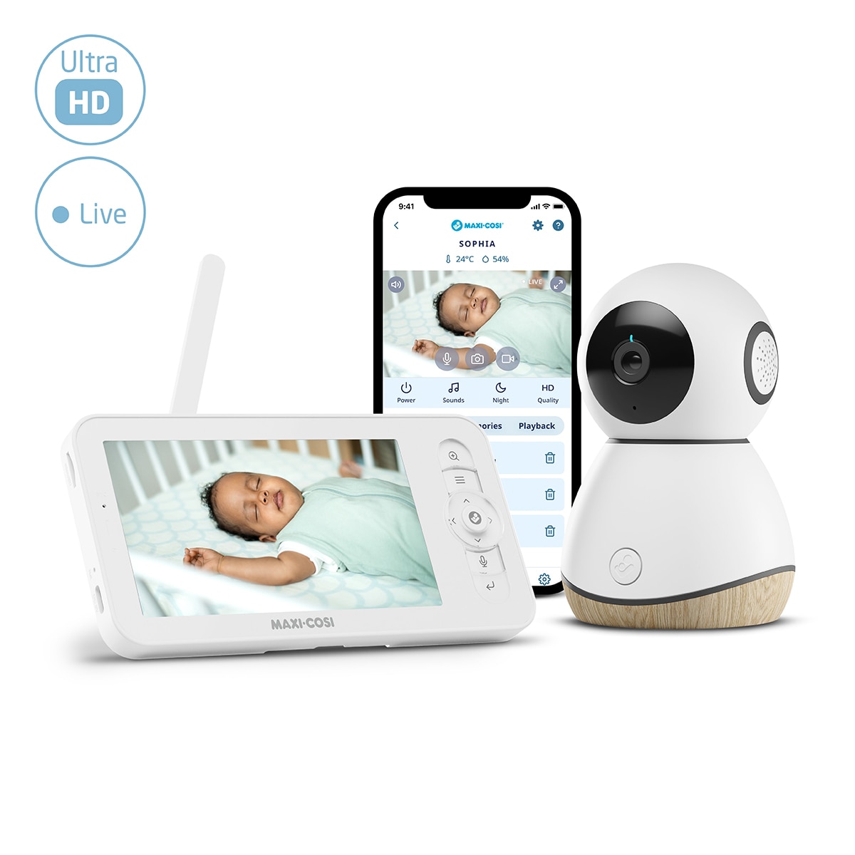 Vigilabebés Maxi-Cosi See Pro Baby Monitor Blanco Blanco-12