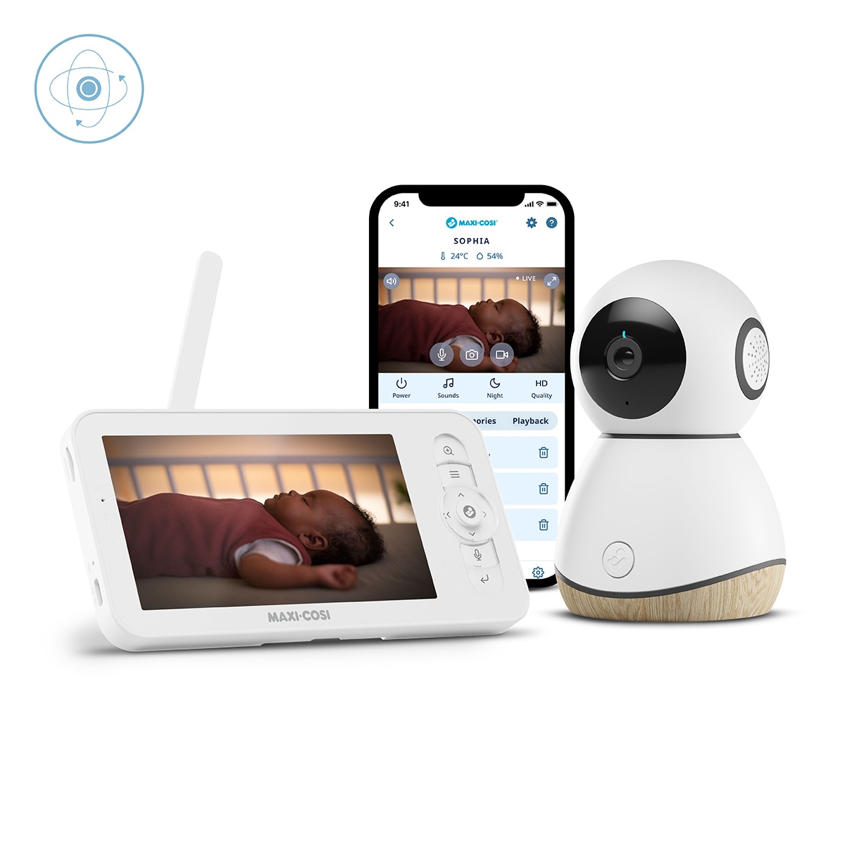 Vigilabebés Maxi-Cosi See Pro Baby Monitor Blanco Blanco-13