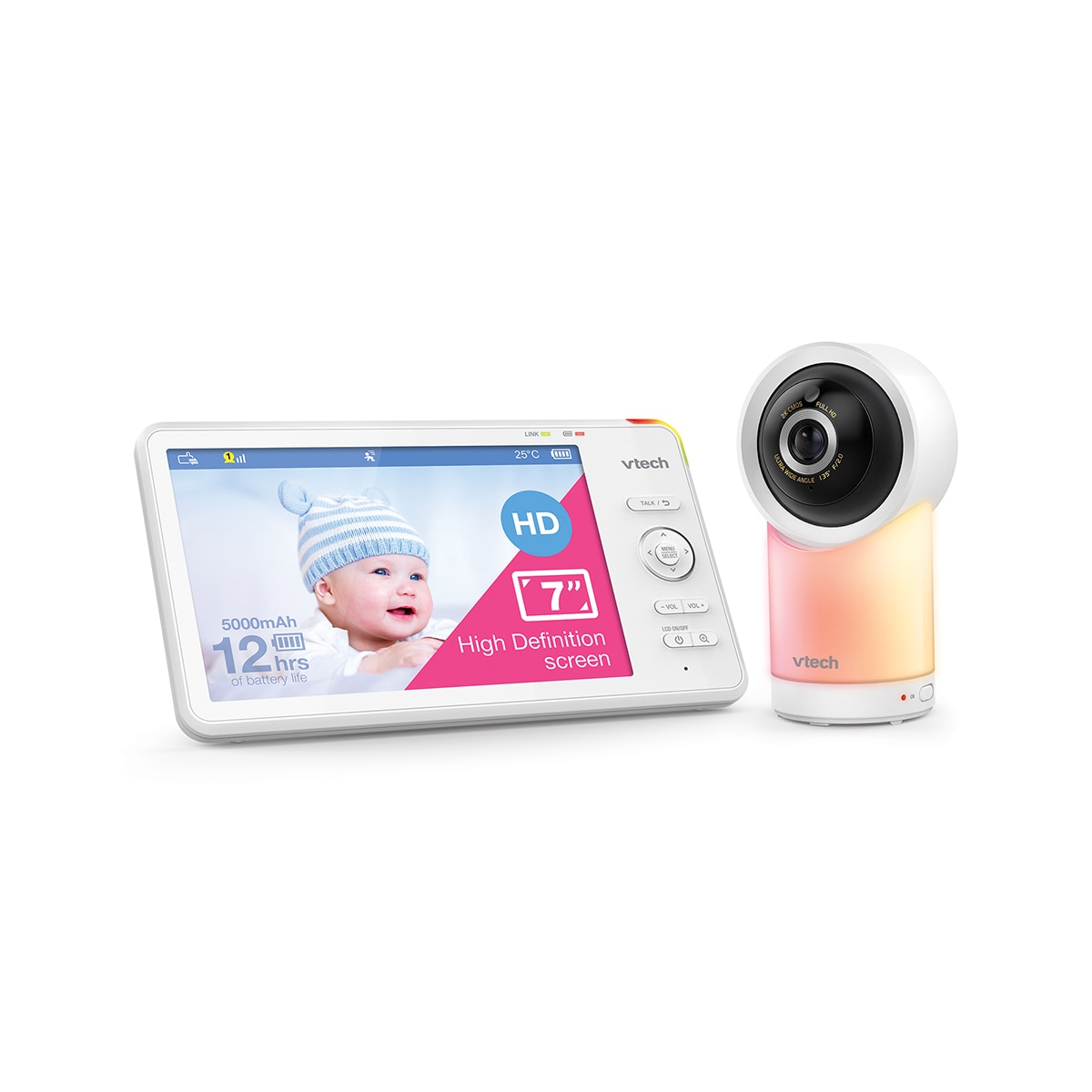 Intercomunicador VTECH WIFI Conectado com Ecrã Full HD  de 7" com Controlo Através da APP gratuita Branco-2