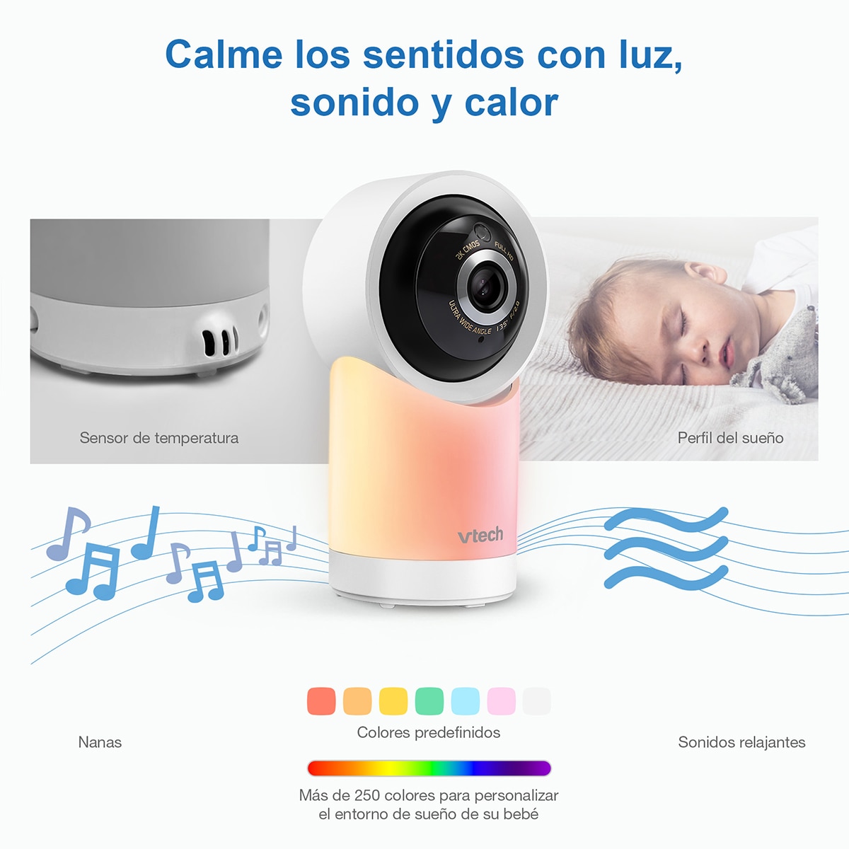 Intercomunicador VTECH WIFI Conectado com Ecrã Full HD  de 7" com Controlo Através da APP gratuita Branco-5