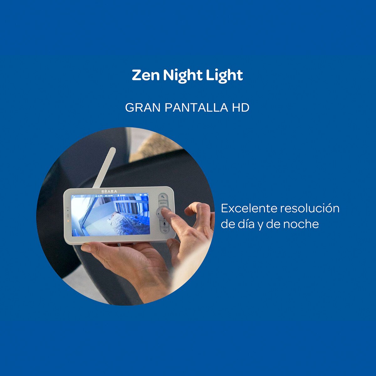 Vigilabebés nocturna Béaba Zen Night Light con video y luz - Blanco Blanco-9