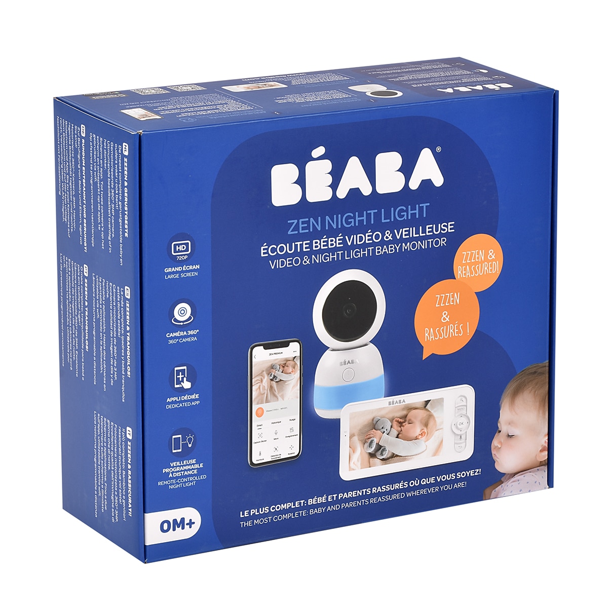 Vigilabebés nocturna Béaba Zen Night Light con video y luz - Blanco Blanco-15