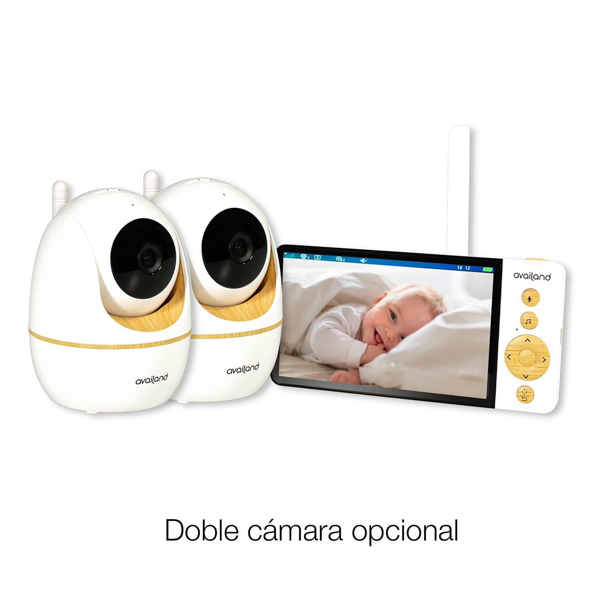 Monitor de Bebé Sphera com Ecrã de 5 Polegadas Branco-3