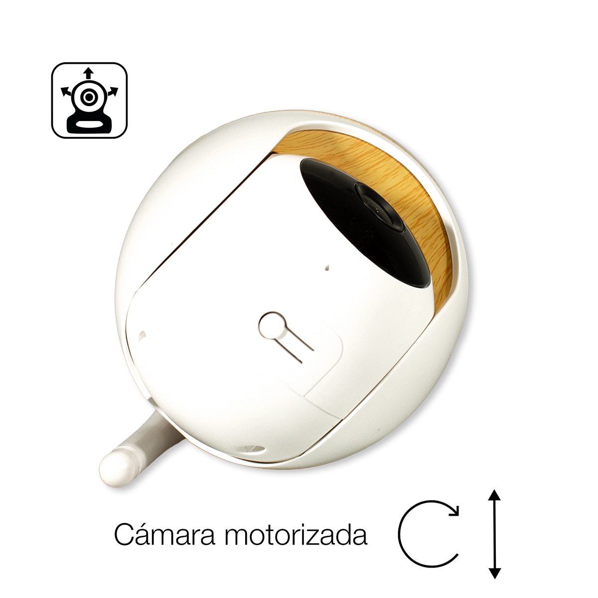 Monitor de Bebé Sphera com Ecrã de 5 Polegadas Branco-4