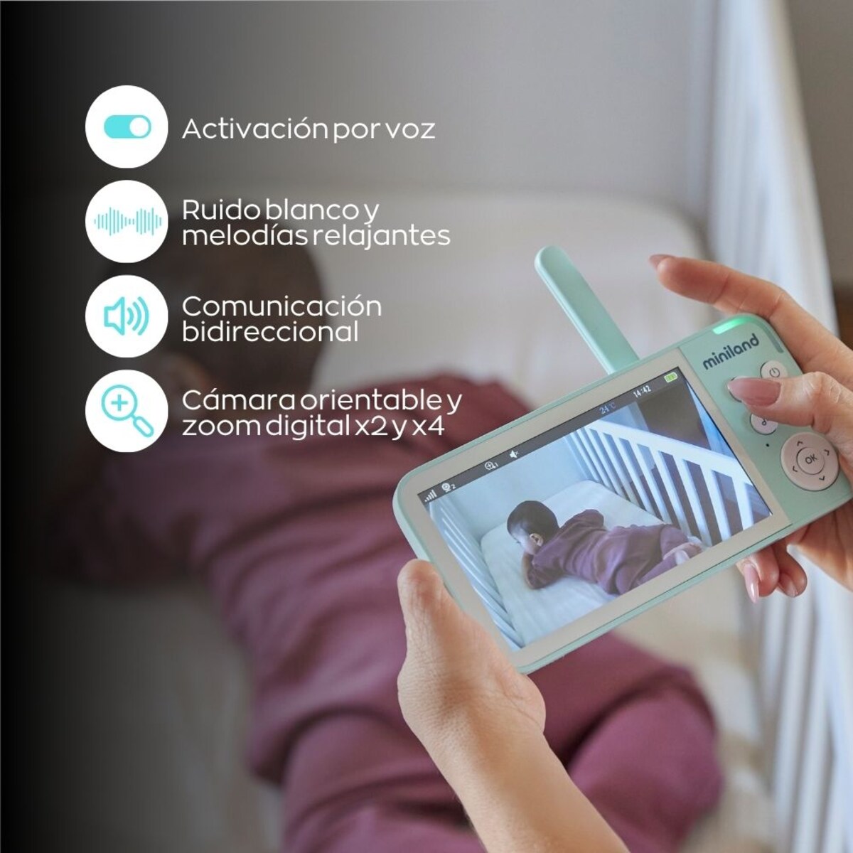 Intercomunicador de Vídeo Digimonitor 5" HD com Ecrã Grande de Alta Definição Branco-6